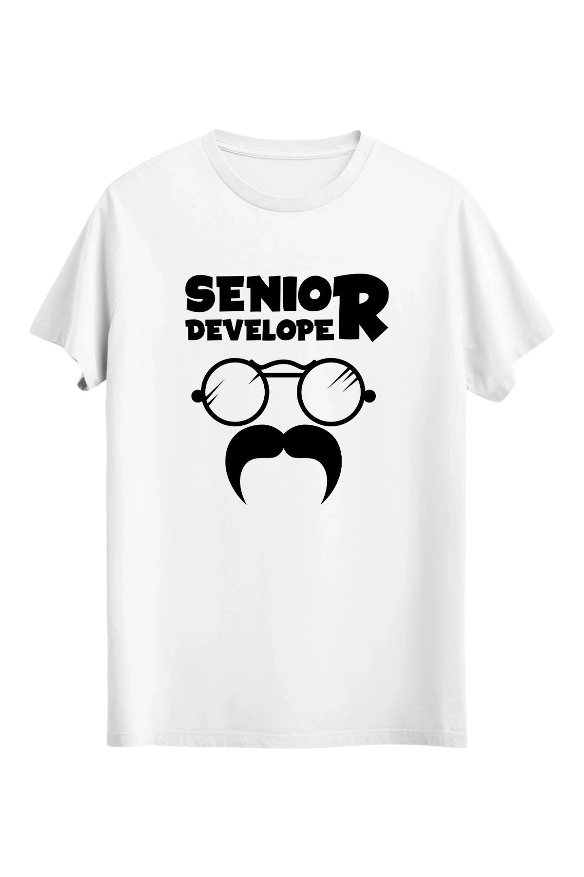 srcmarket Yazılımcılara Özel, Senior Developer Baskılı Unisex Tshirt