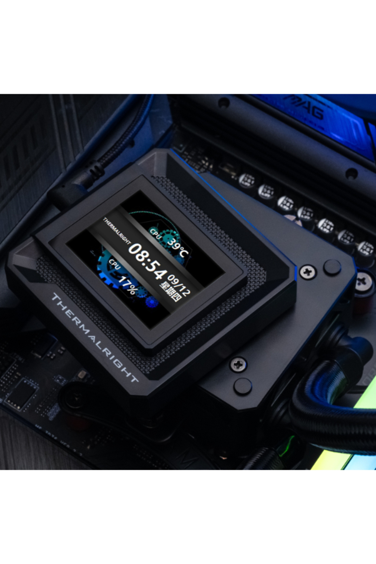 ThermalRight-Frozen Warframe 360 SE With 2 inch screen Argb Black 8