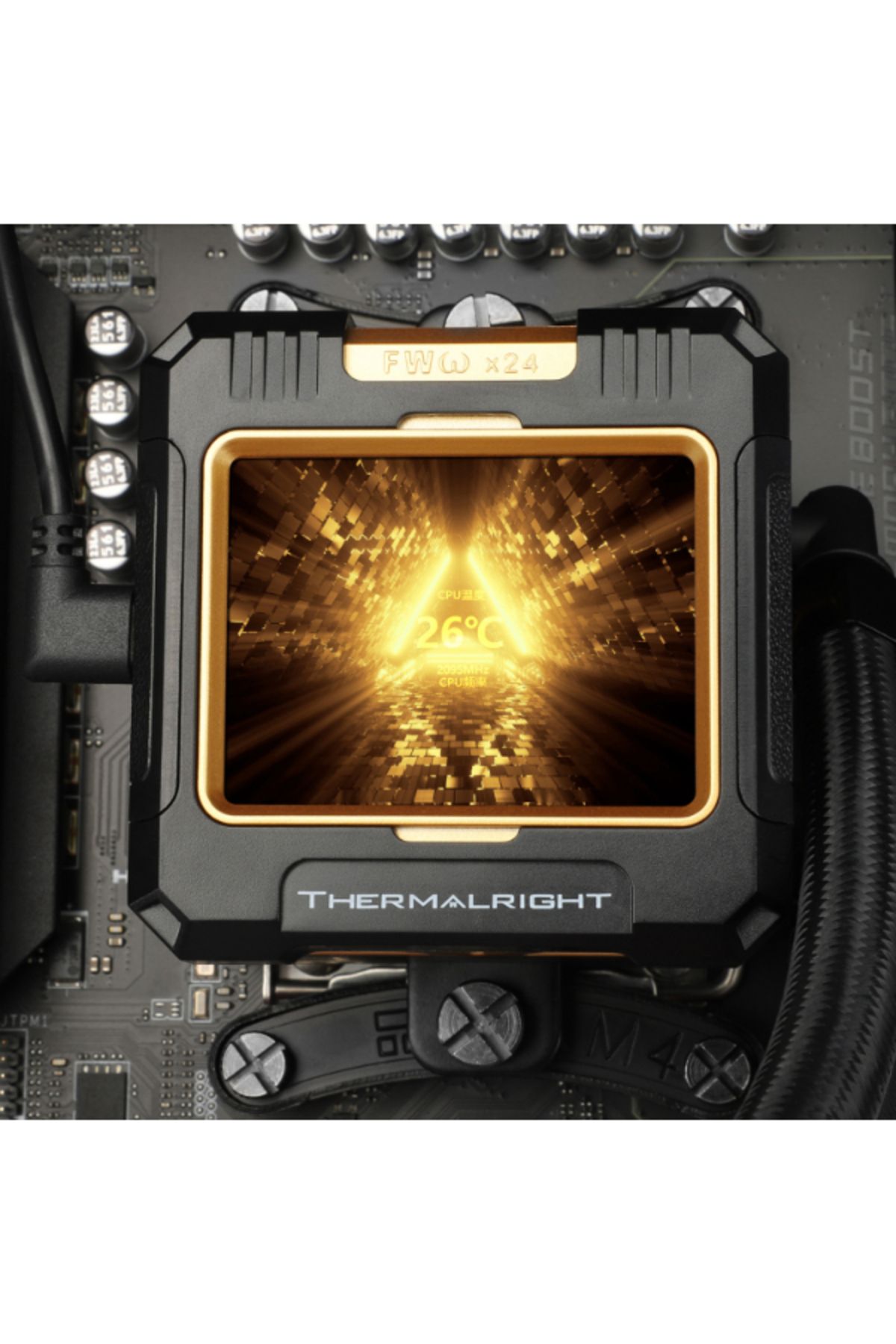 ThermalRight-Frozen Warframe 360 With 2.4 inch screen Black Argb 3