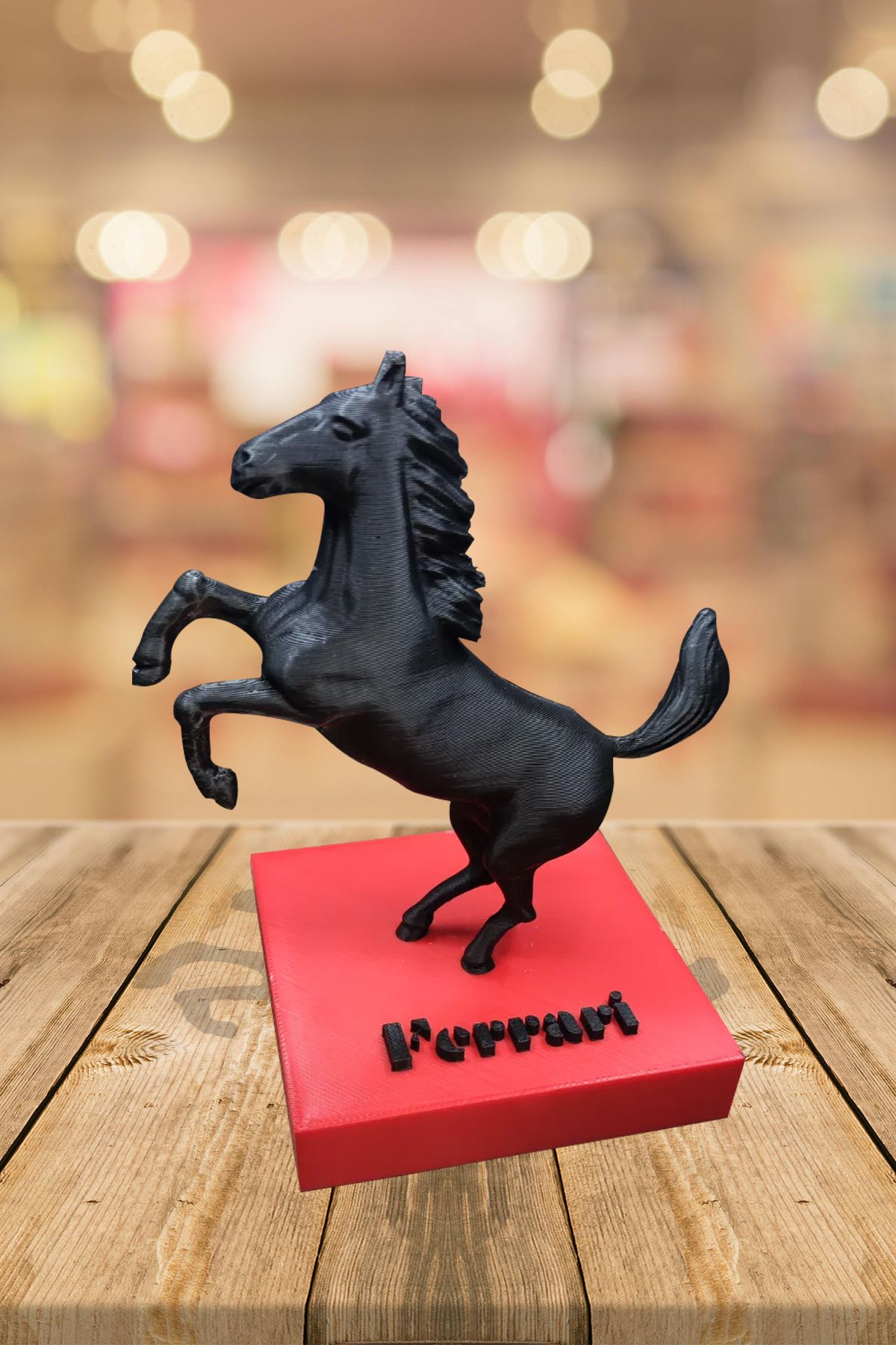 MEK Ferrari Maskotu Dekoratif Biblo