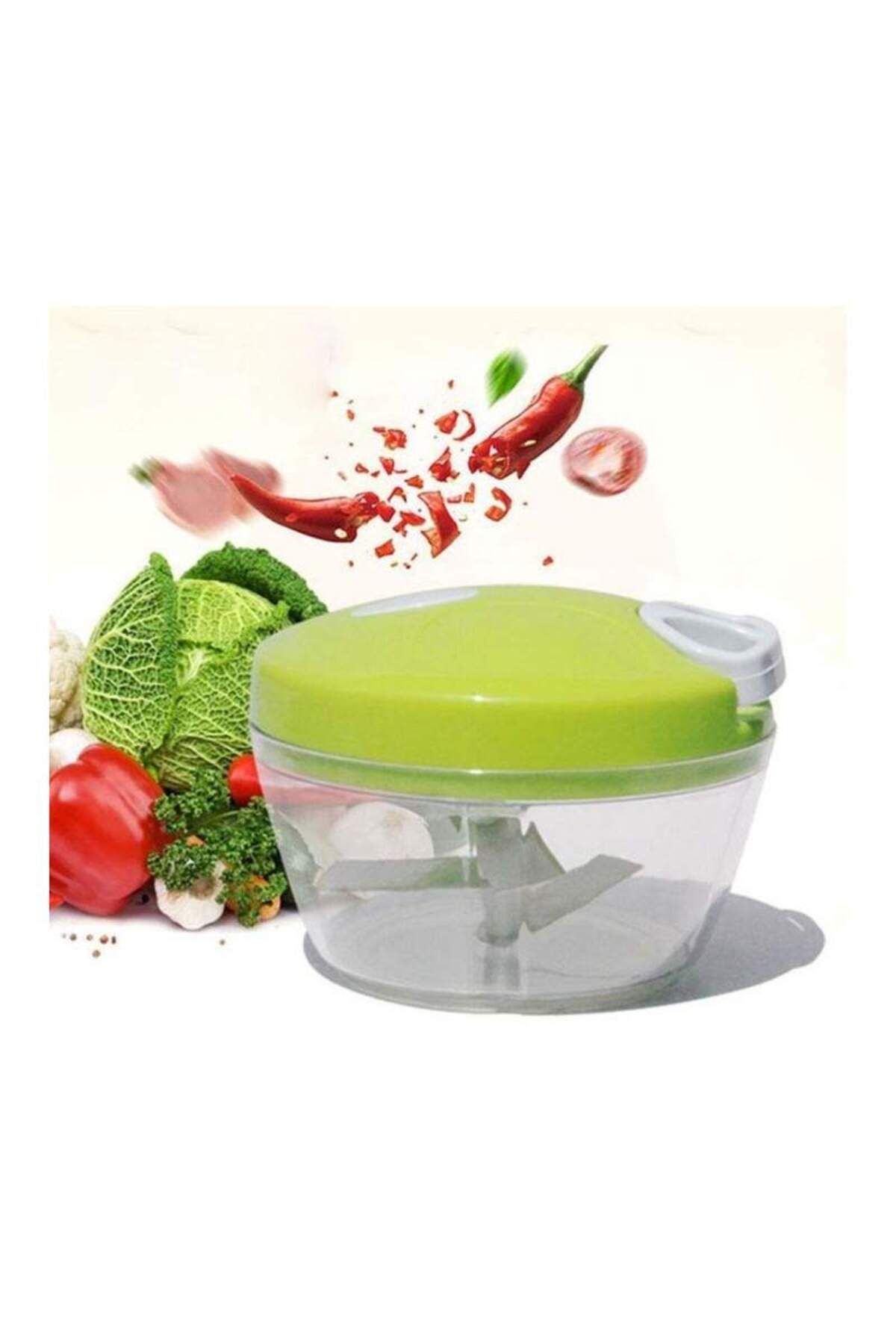 SIKS-® Manual Vegetable And Meat Chopper, Manual, 3 Knives And Cord 3
