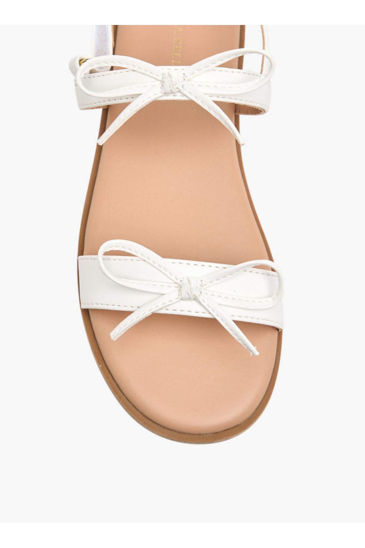 Flora Bella by Shoexpress-Girls Bow Accent Sandals with Hook and Loop Closure 3