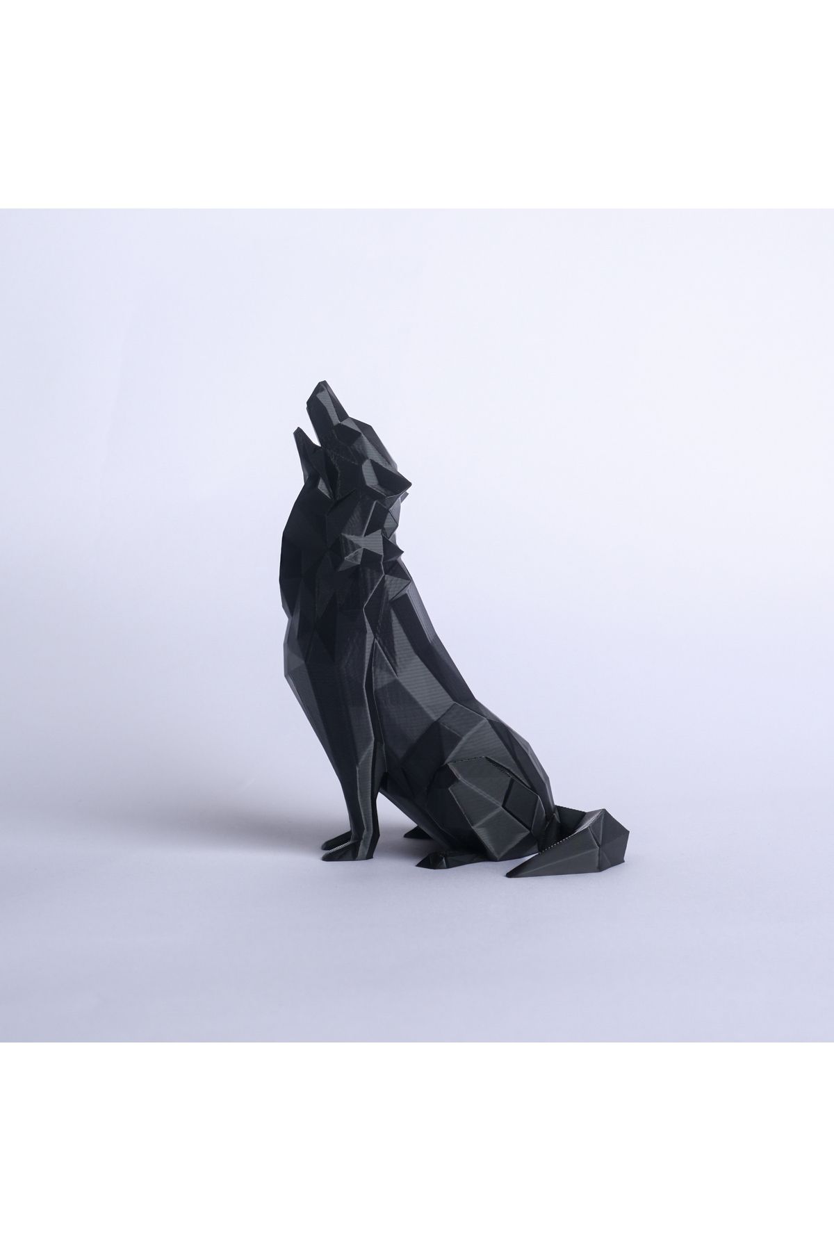 Craftory 3D Geometrik Kurt Biblo – 15 cm Low-Poly Dekor