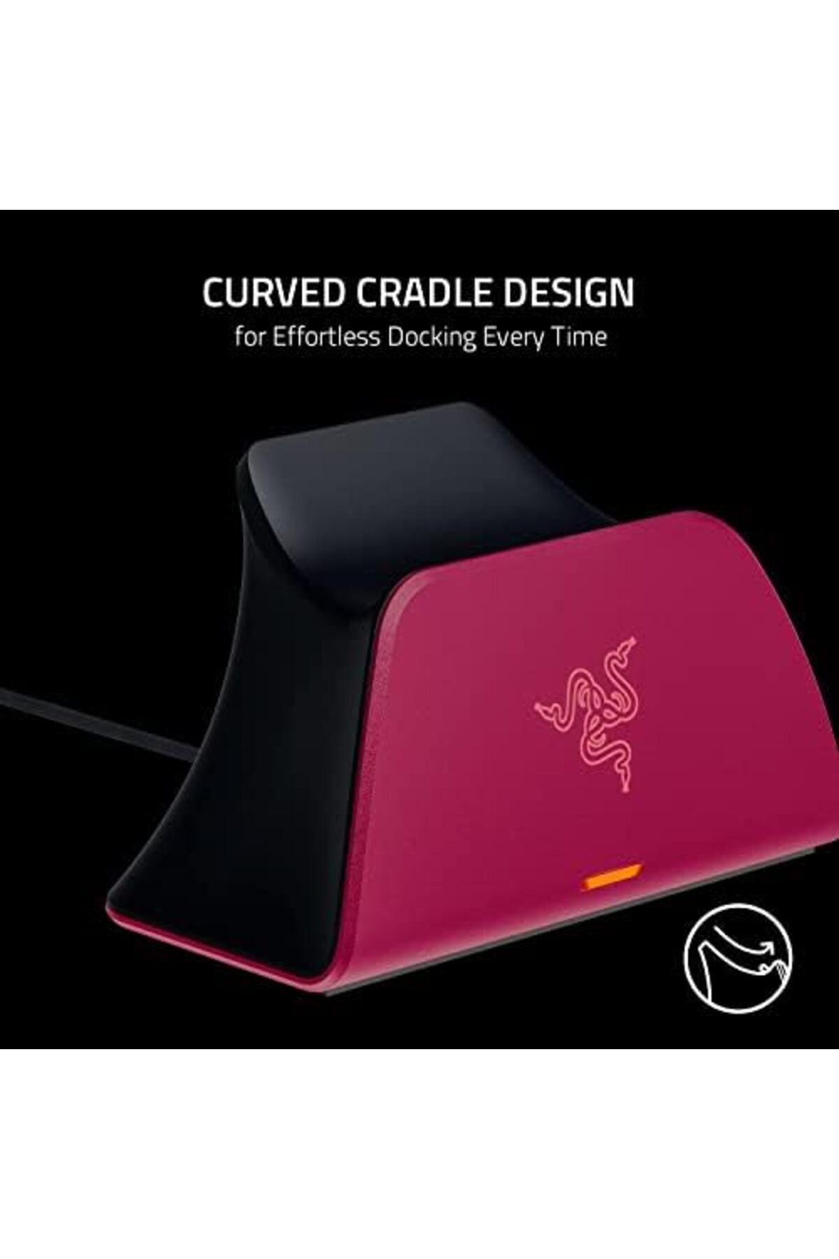 RAZER-Quick Charging Stand for PlayStation 5 by Razer - Curved Design Compatible with DualSense Wireless C 6