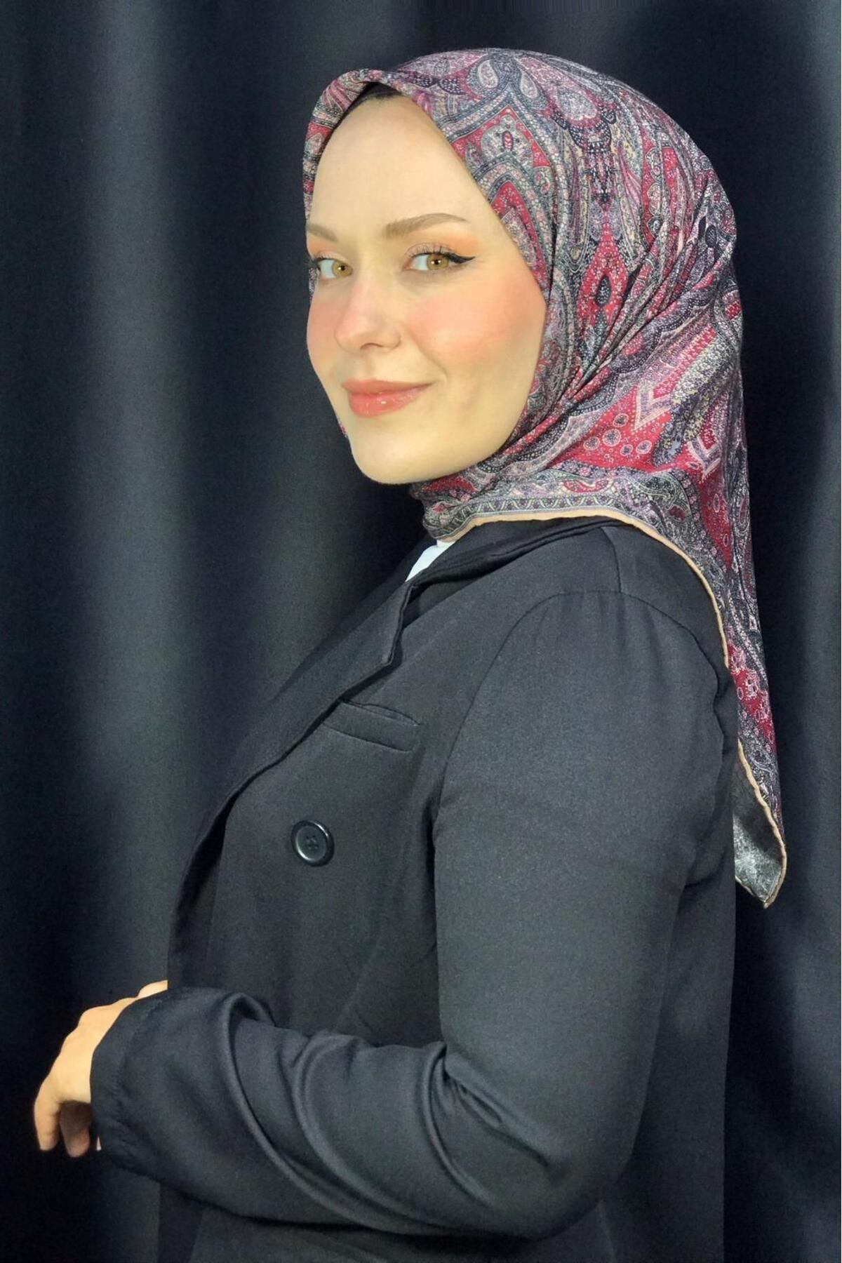 locella Kadın Renkli Etnik Desenli Soft Pamuk Eşarp
