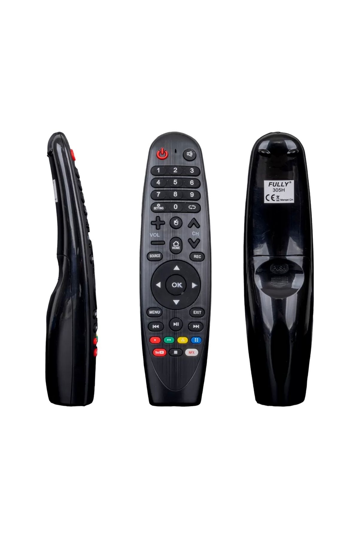 ALFA AKSESUAR 03 Telenova Youtube-netflıx Tuşlu Lcd-led Ses Komutsuz Tv Kumanda