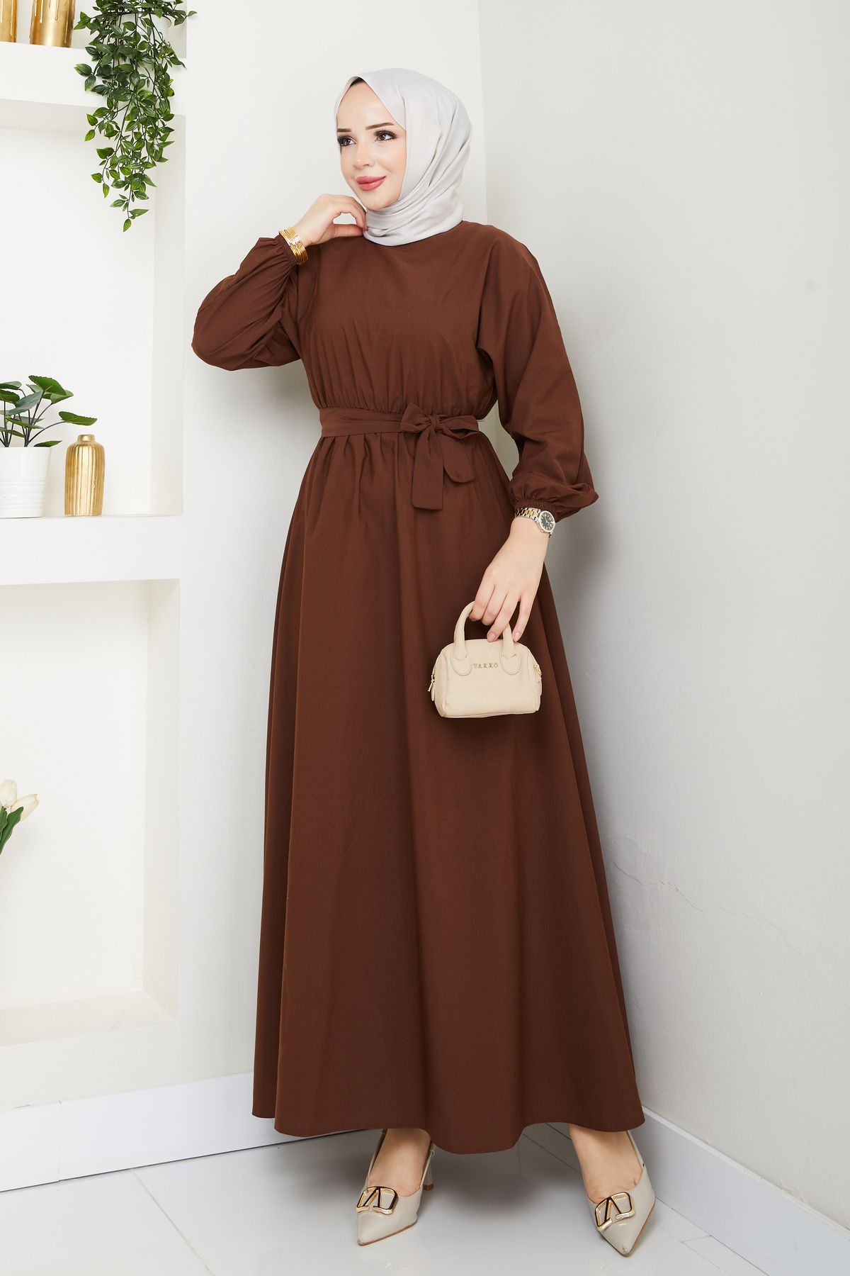 Sakara Collection Mevsimlik Tesettür Elbise