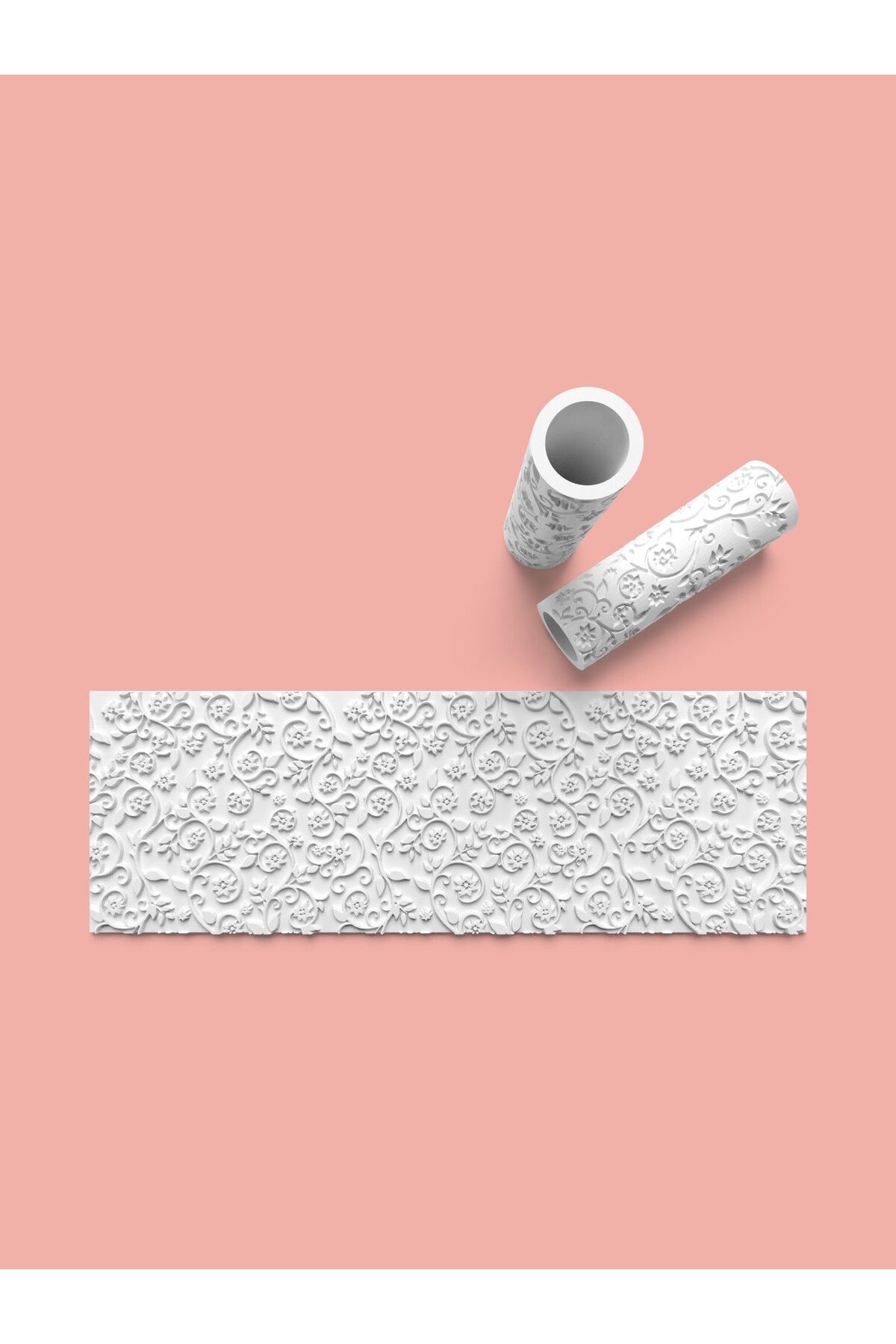 AKTASTORE Hamur Desen Verici Rulo Silindir 10 Cm Uzunluk 0642-6