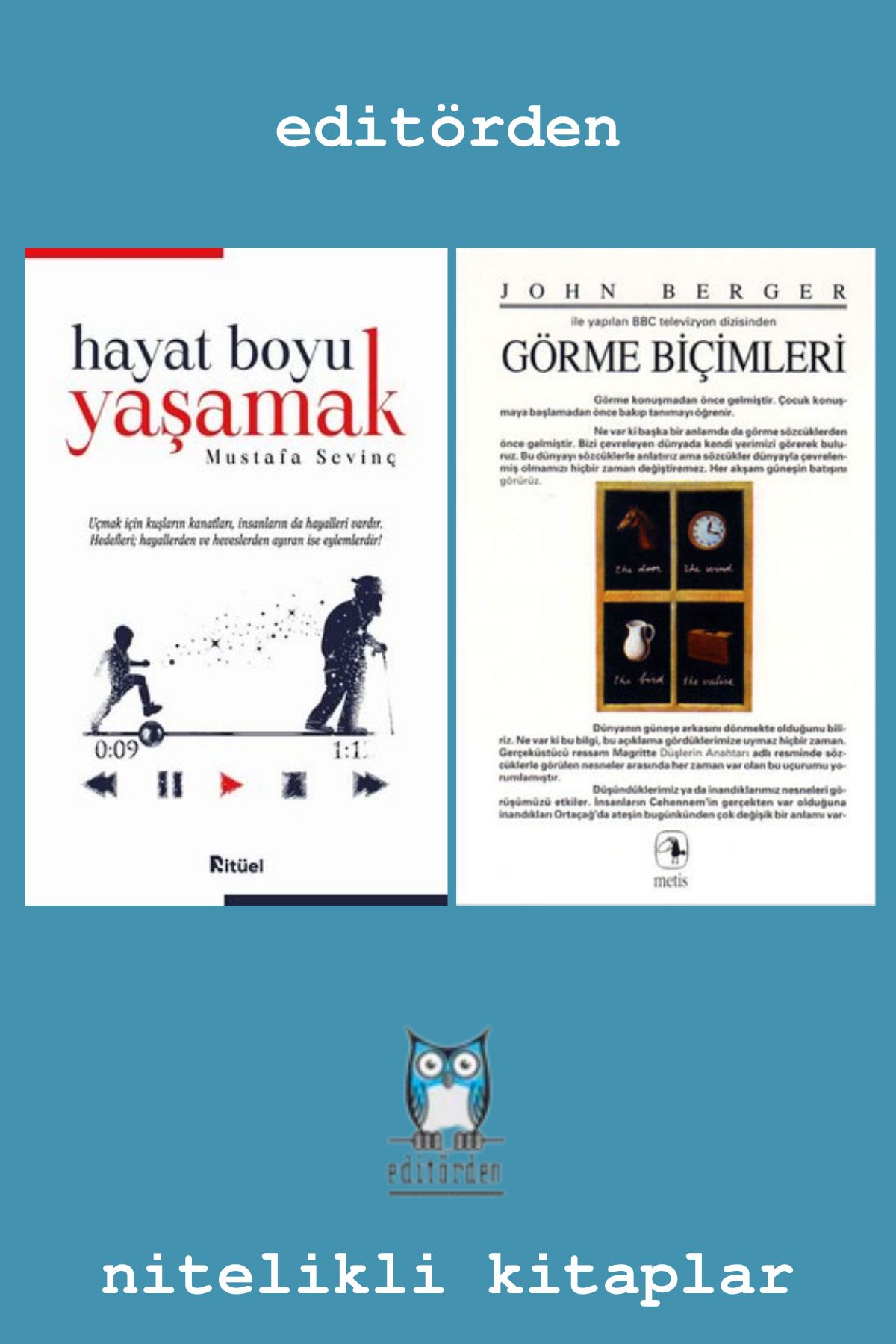 Ritüel Yayınları Görme Biçimleri - Hayat Boyu Yaşamak / Mustafa Sevinç