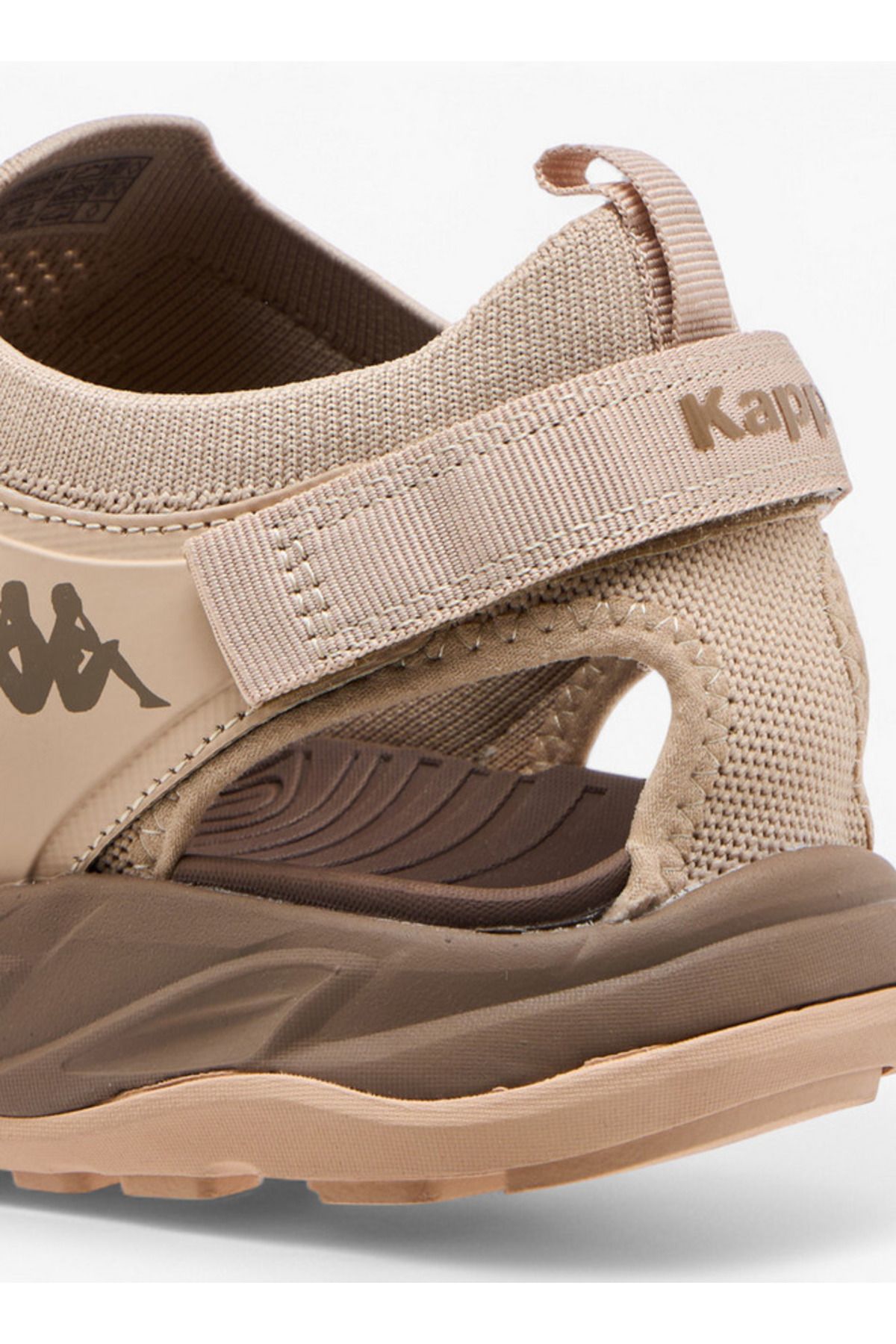 Kappa-Men's Logo Print Sandals with Hook and Loop Closure 6