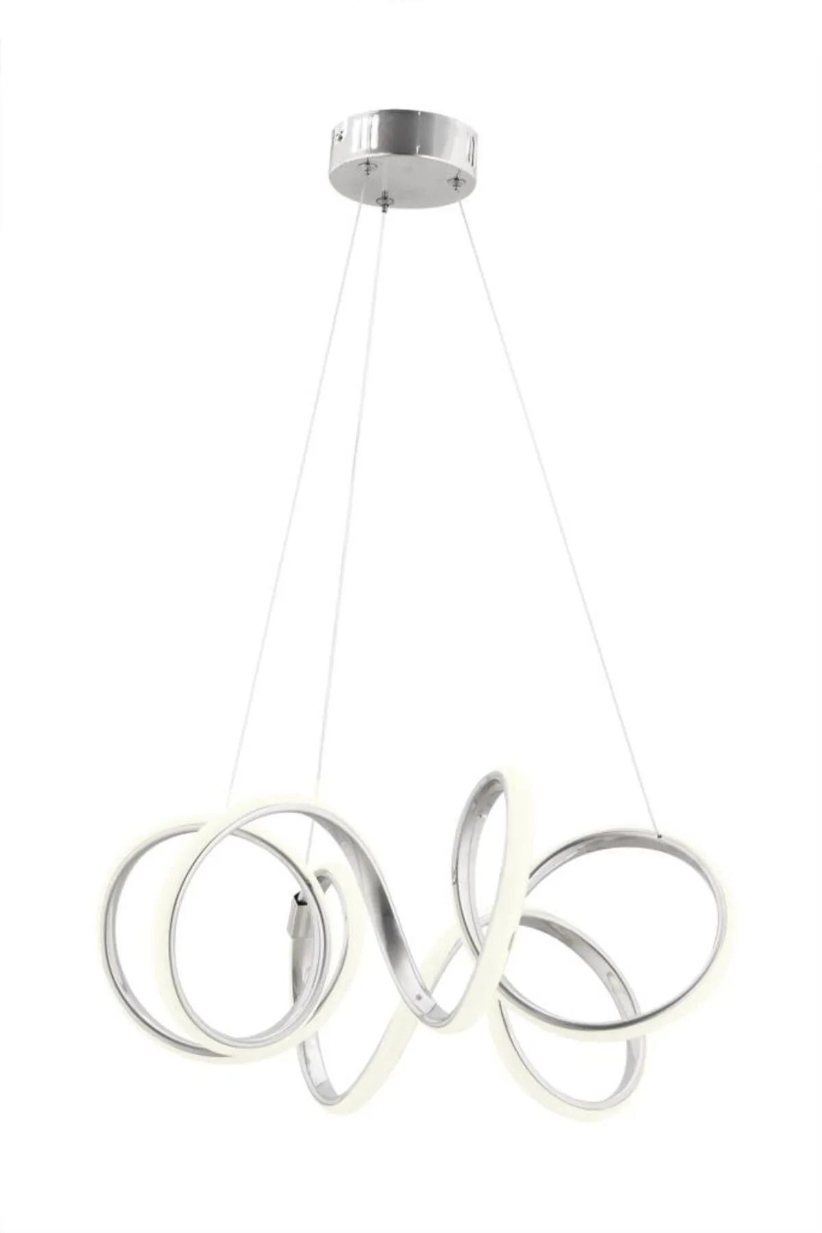 XİGENON Burgu Gold Ledli Modern Beyaz Power Led Avize Led Avize