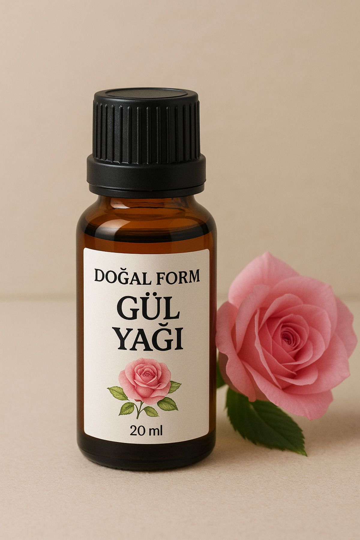 Doğal Form Gül Yağı %100 Doğal Bitkisel Uçucu Yağ Rose Oil 20ml