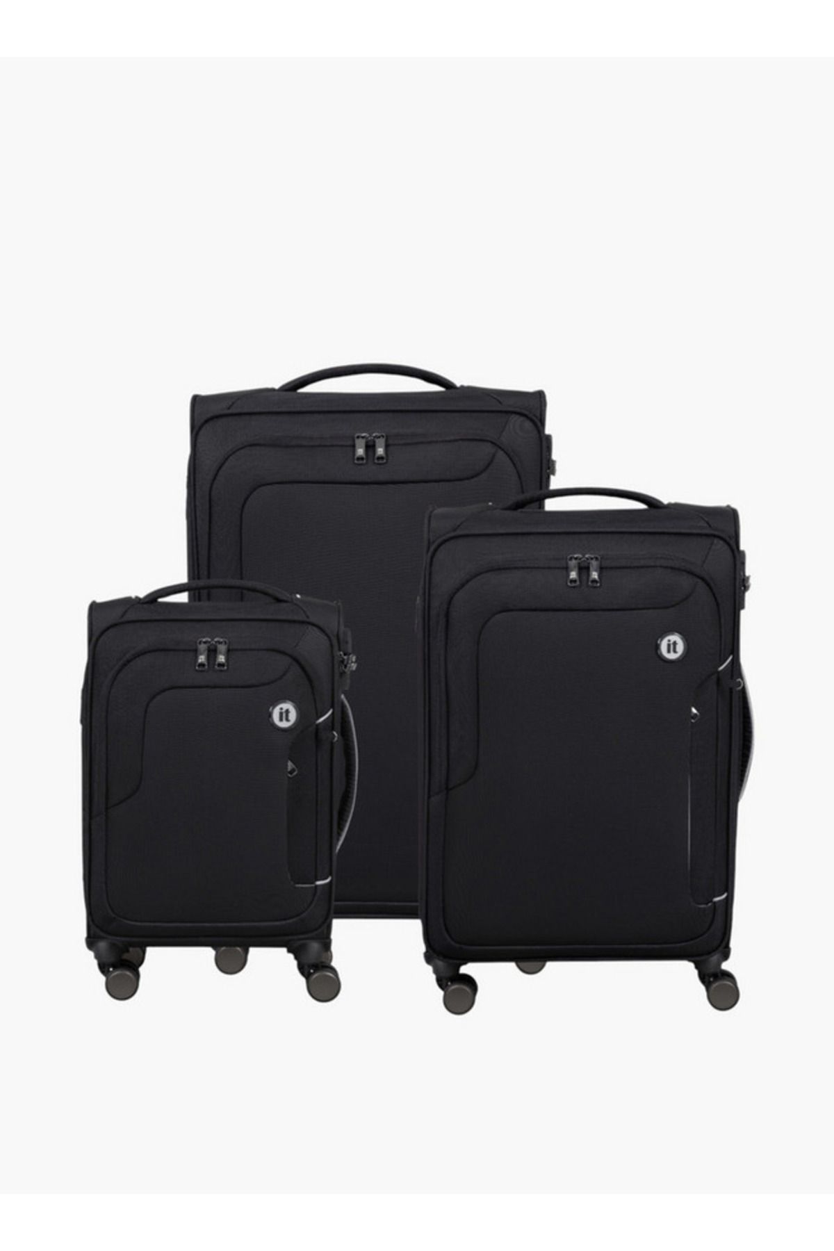 IT-4-Wheel Softcase Cabin Trolley Bag with Retractable Handle - 20 Inches - Check-In Bag 4
