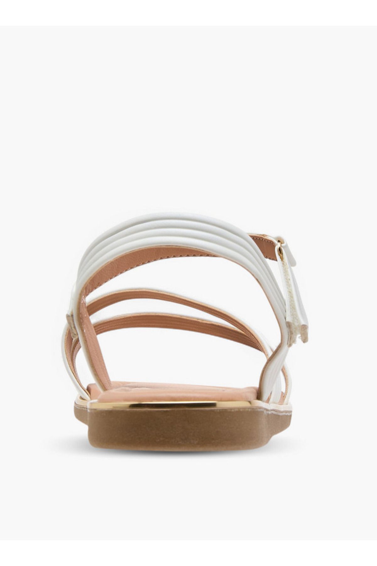 Little Missy-Girls Solid Sandals with Hook and Loop Closure 4