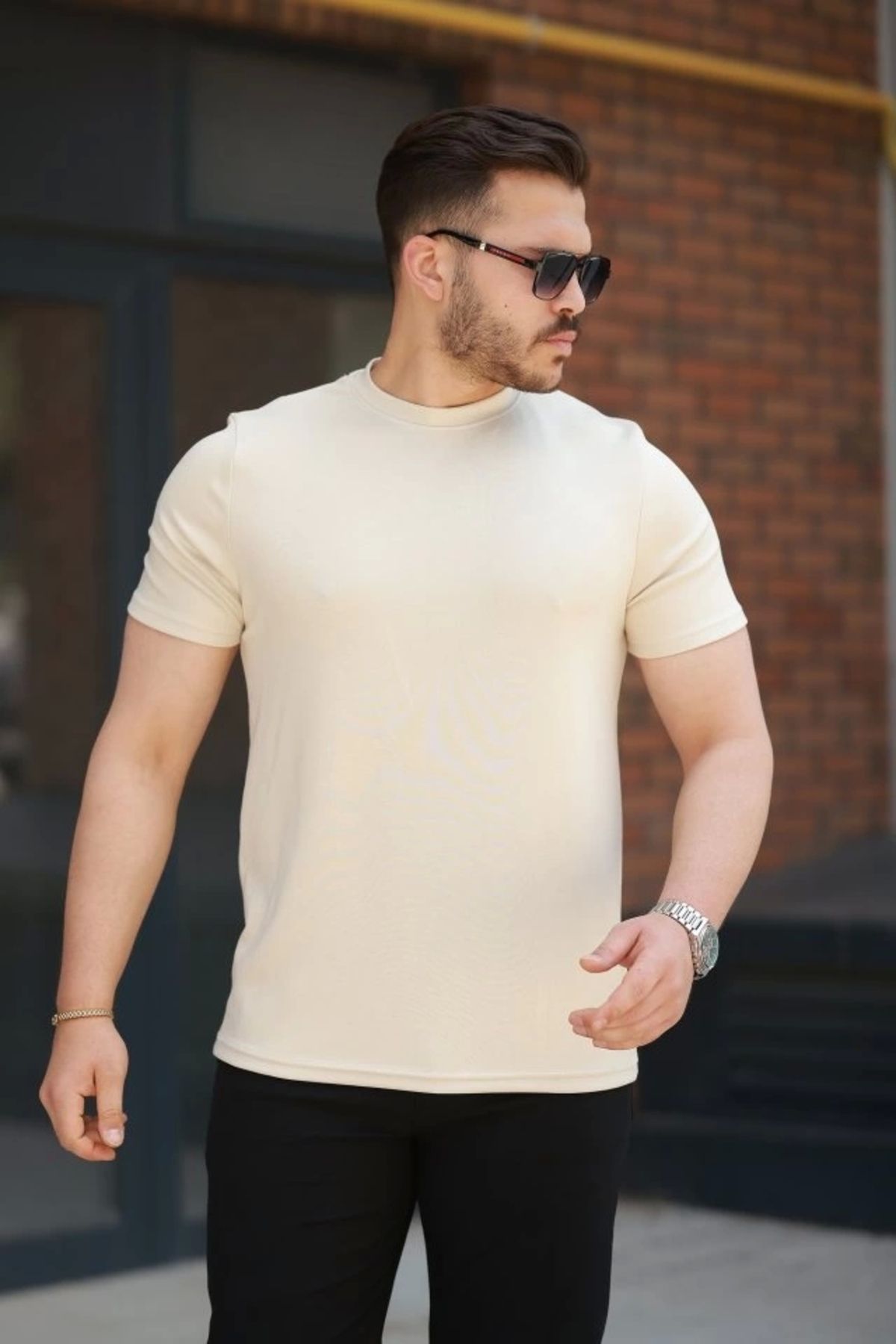 Butik Erkek Basic Kısa Kollu Tişört