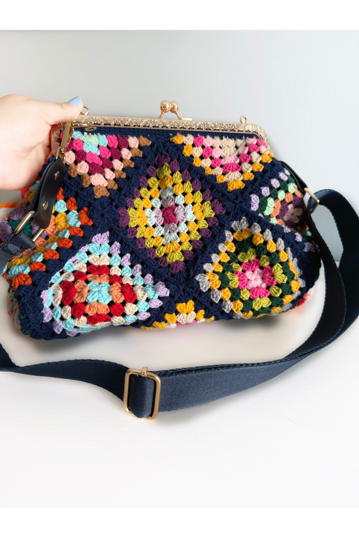 Bunibag Metal Burslu Retro Çanta