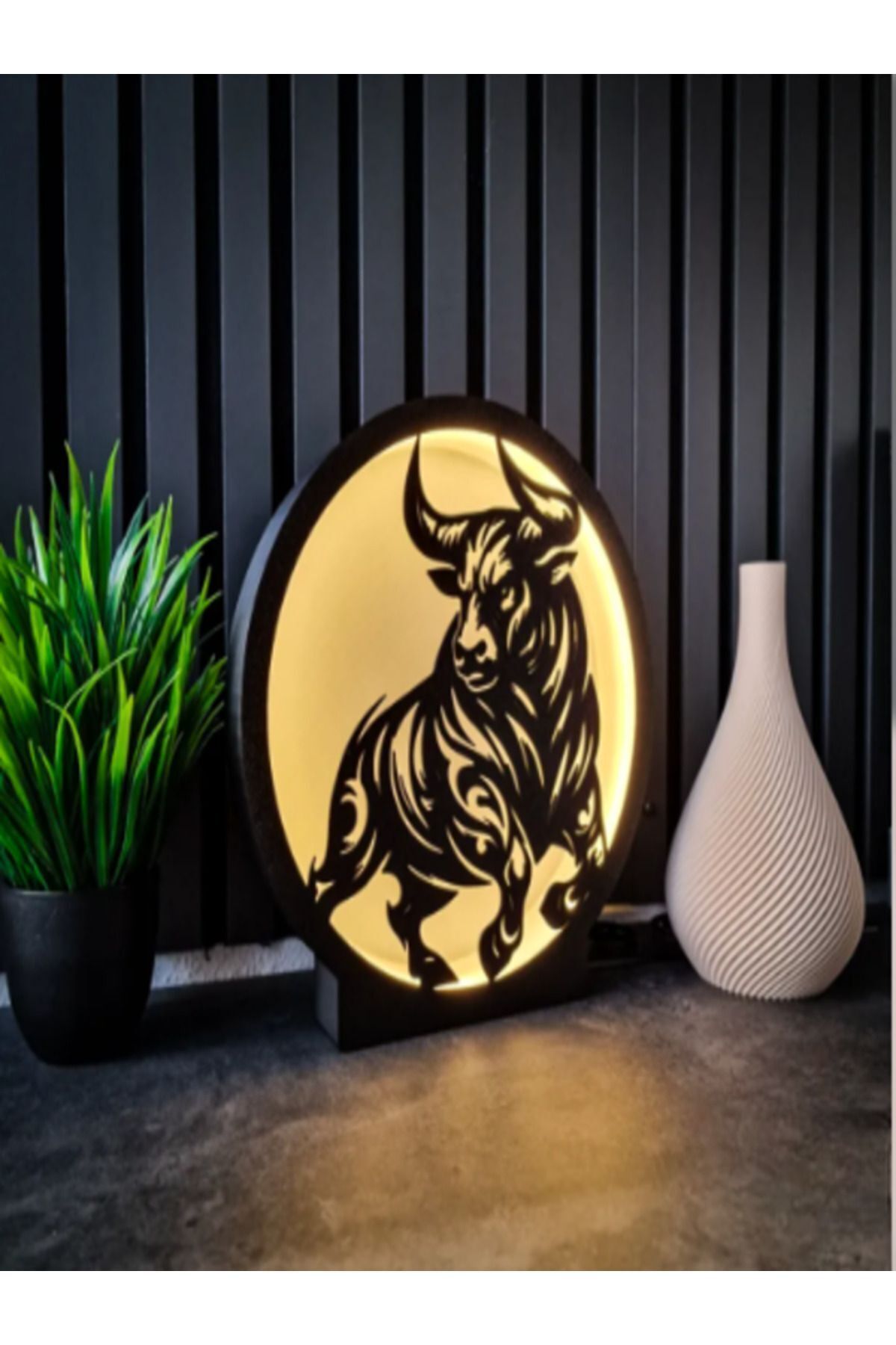 SerenityHaven Boğa Led Lamba