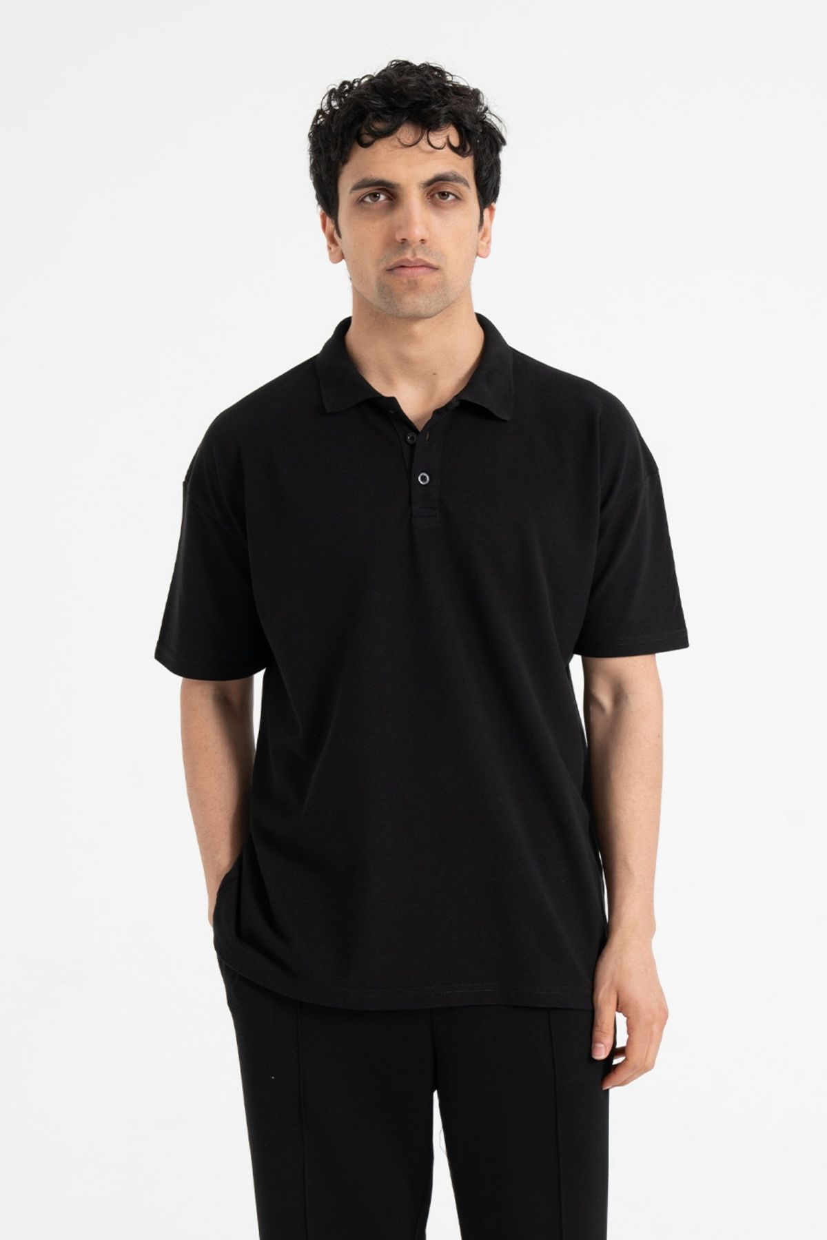 ATE WEAR Basic Rahat Kalıp Polo Yaka Tişört