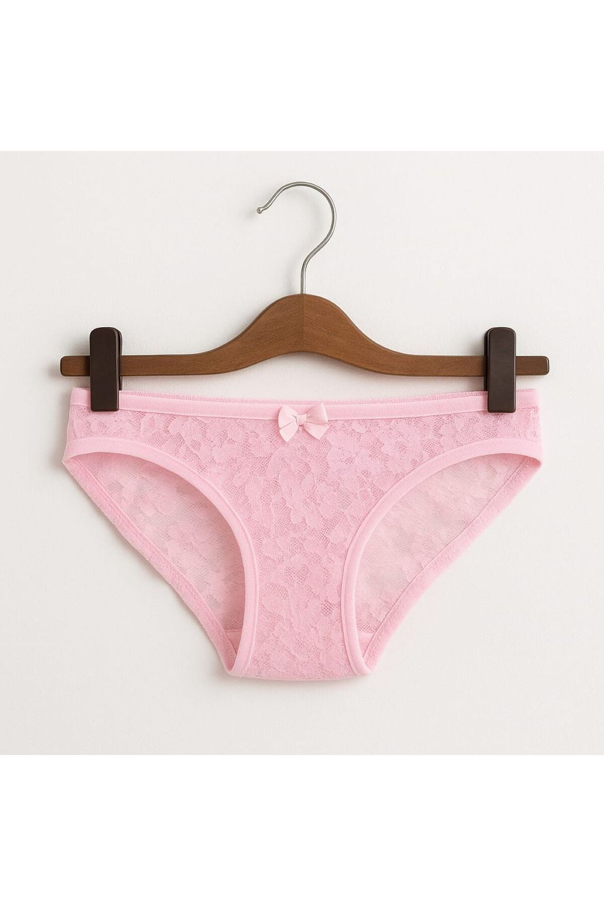 enmodaiçgiyim Pembe Dantel Kadın Slip Külot