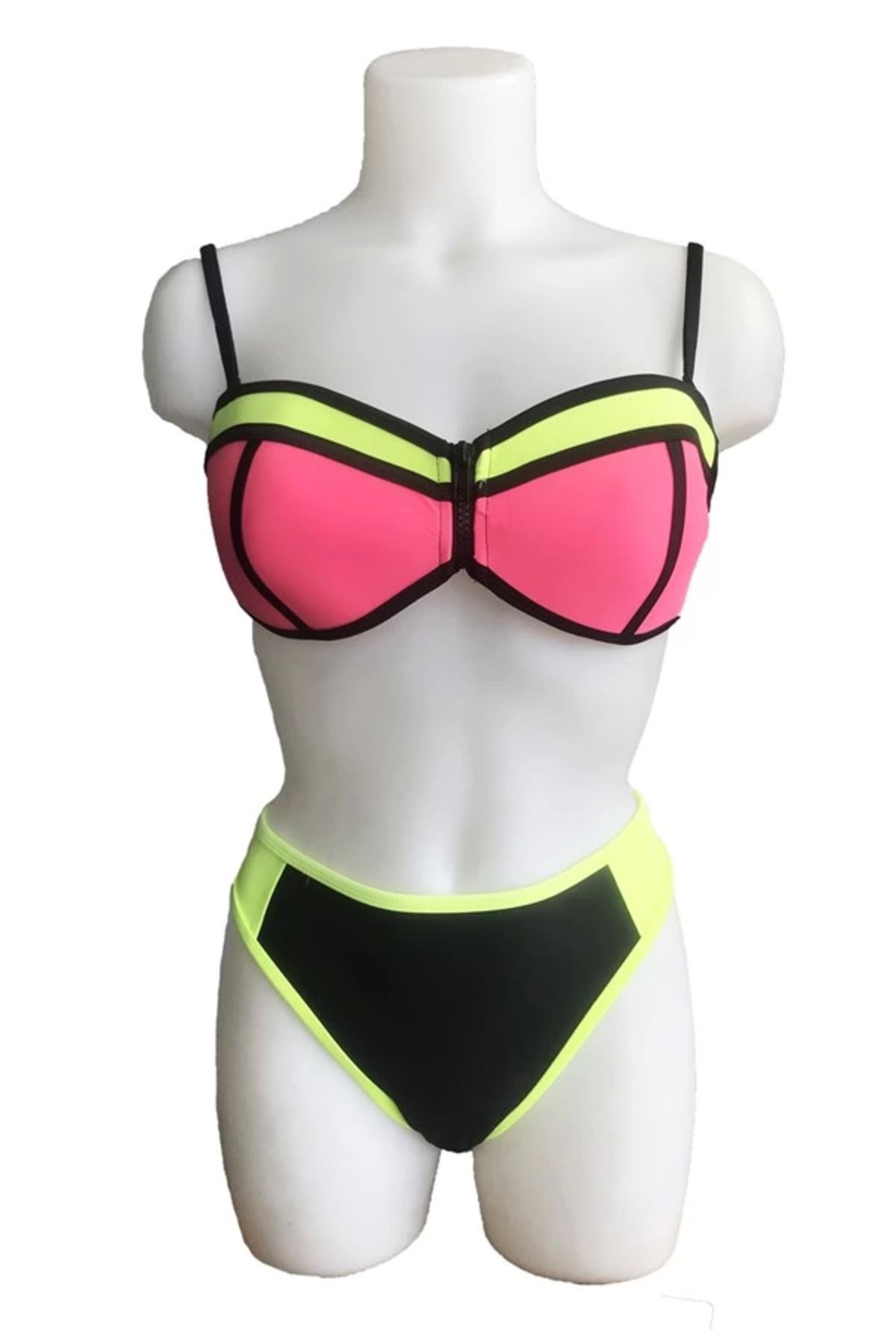 ALFA AKSESUAR 03 Mila Burgulu Straplez Bikini