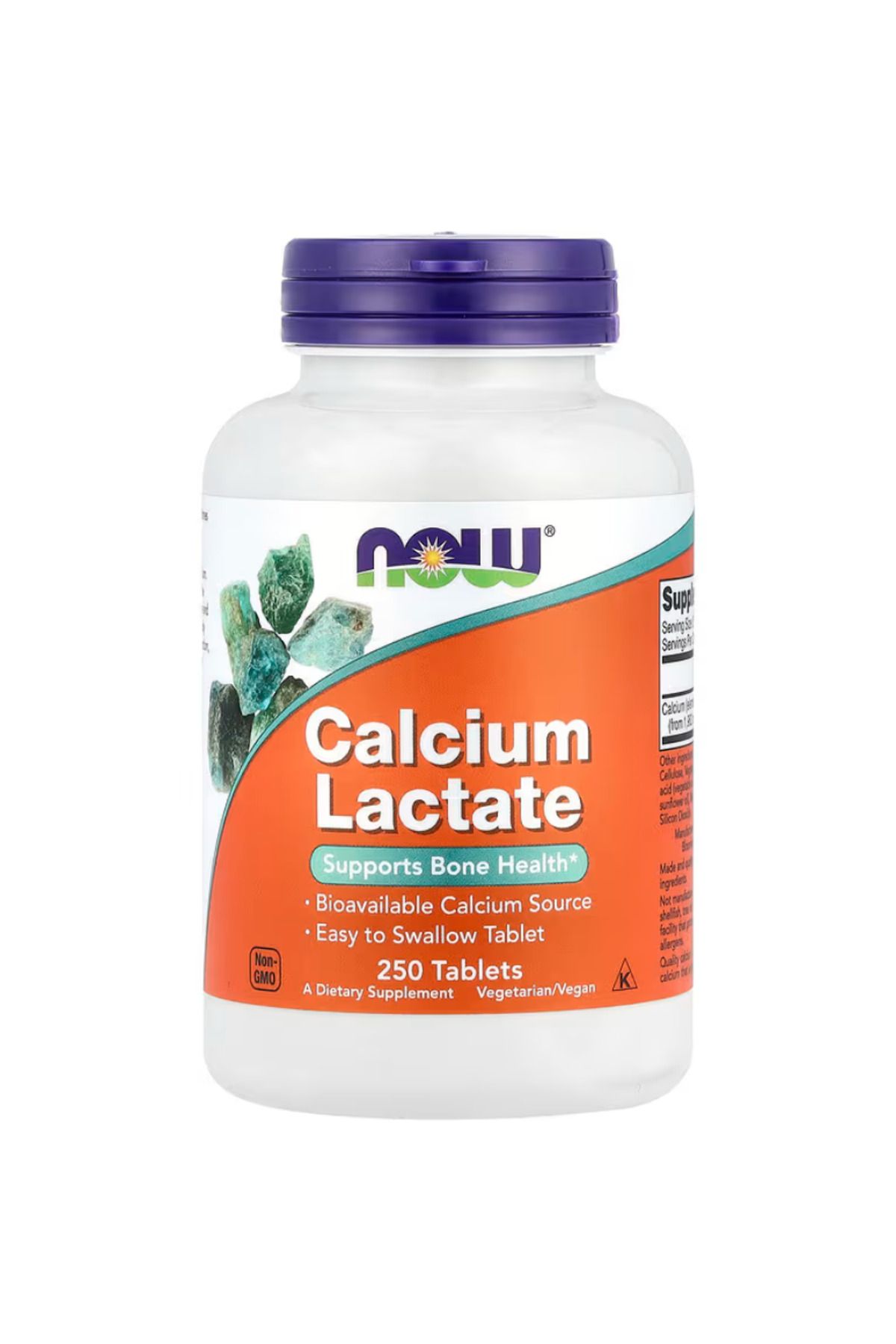Now Foods , Calciumm, Lactate, 250 Tablets (85 mg per Tablet)