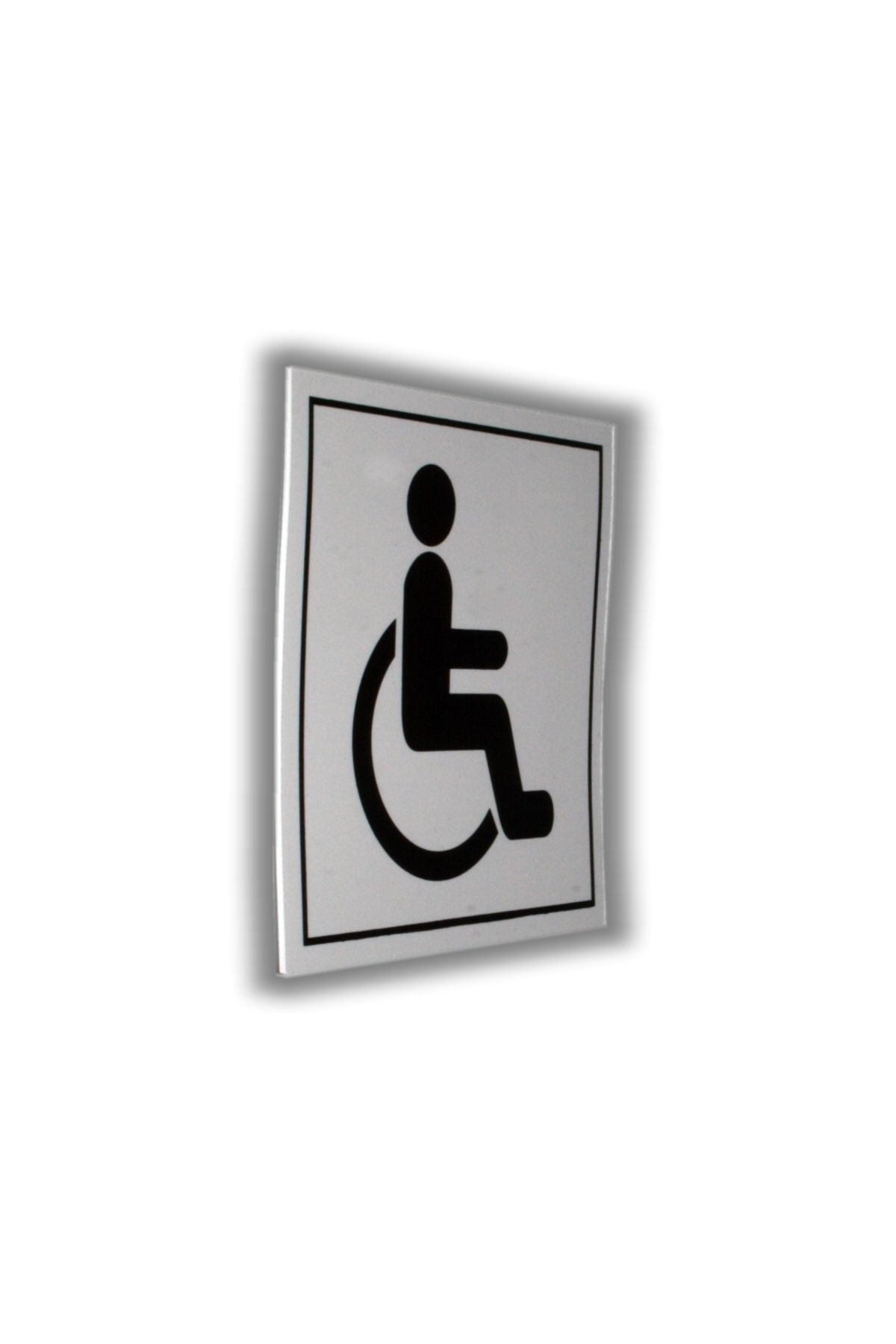 Bul-Sat-Forex Warning Signs and Symbols 10X10 cm 1 mm Written Mr.-Ms. Wc Symbol for Handicapped 3