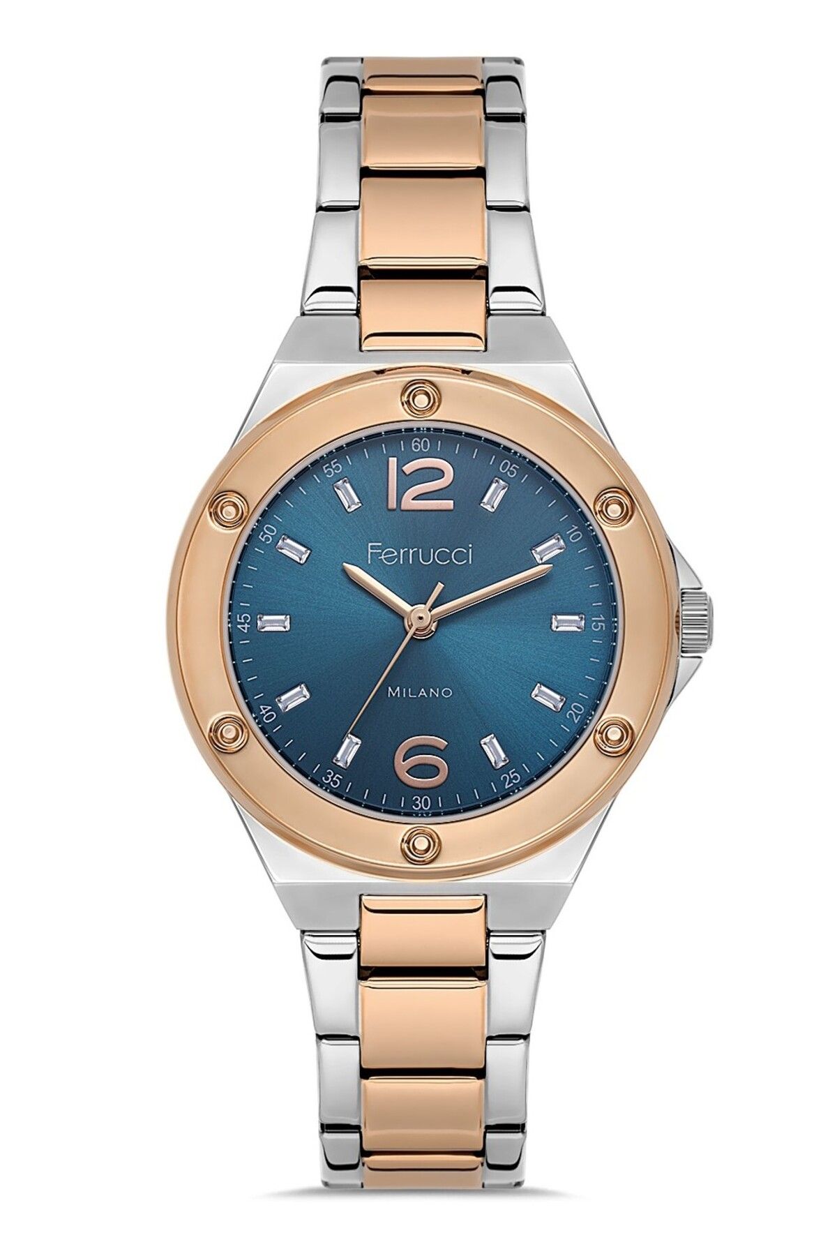 Ferrucci KADIN KOL SAATİ FC102403413M.04640092 GÜMÜŞ-ROSE