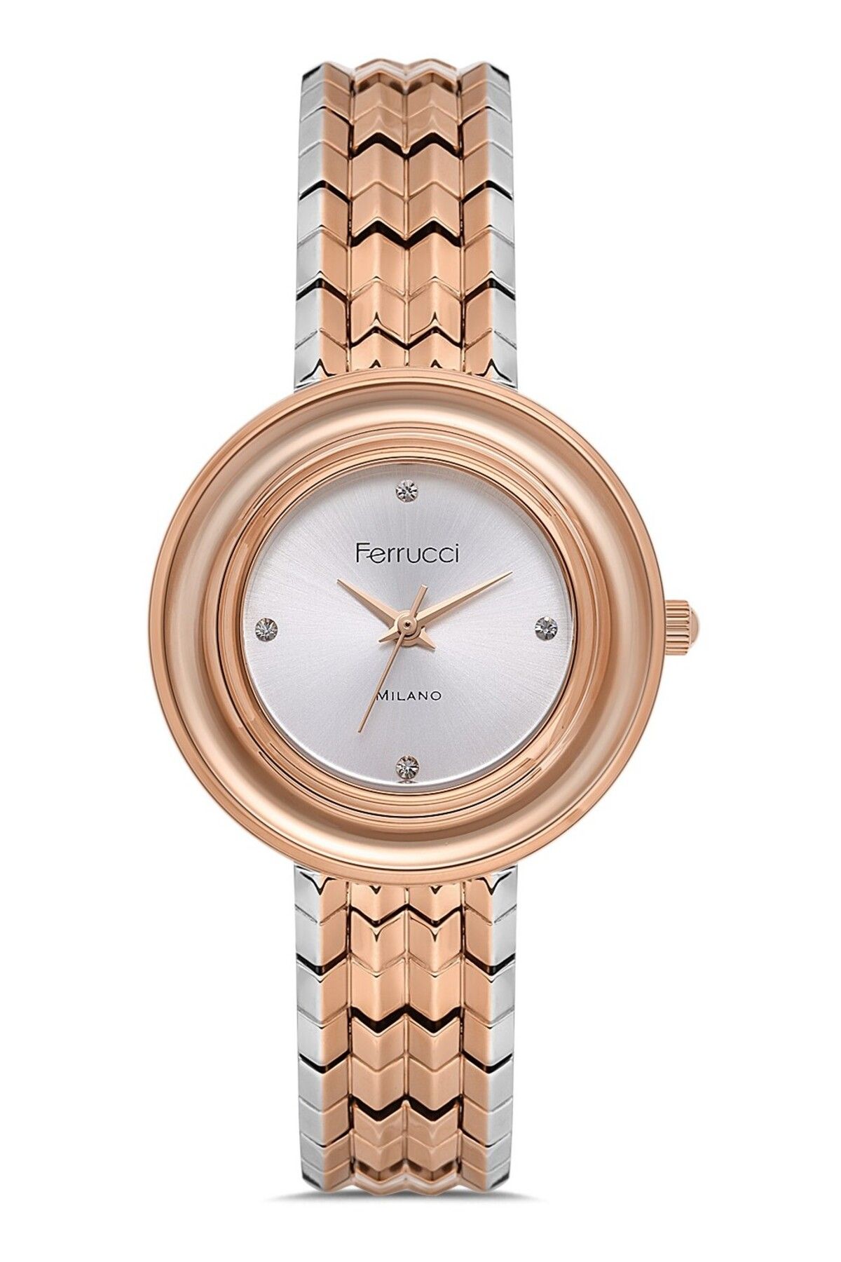 Ferrucci KADIN KOL SAATİ FC102403416M.03640003 GÜMÜŞ-ROSE