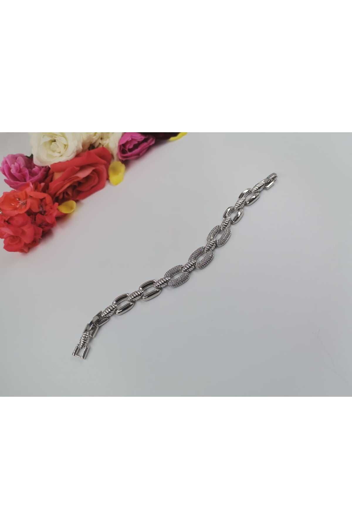 Wibex accessory 14.K Altın Kaplama Zirkon Ve Kristal Taşlı Bileklikler (NOT) Ürünlerin 2.CM Daraltması Mevcut