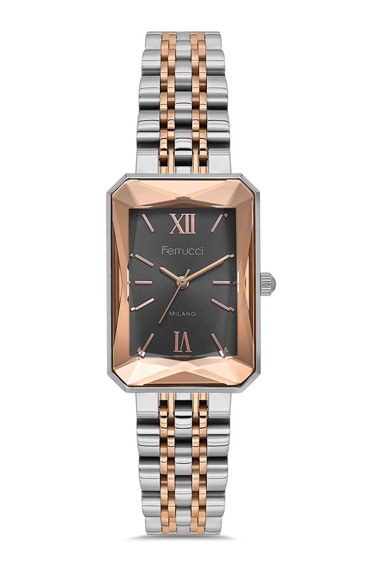 Ferrucci KADIN KOL SAATİ FC102403409M.05640013 GÜMÜŞ-ROSE