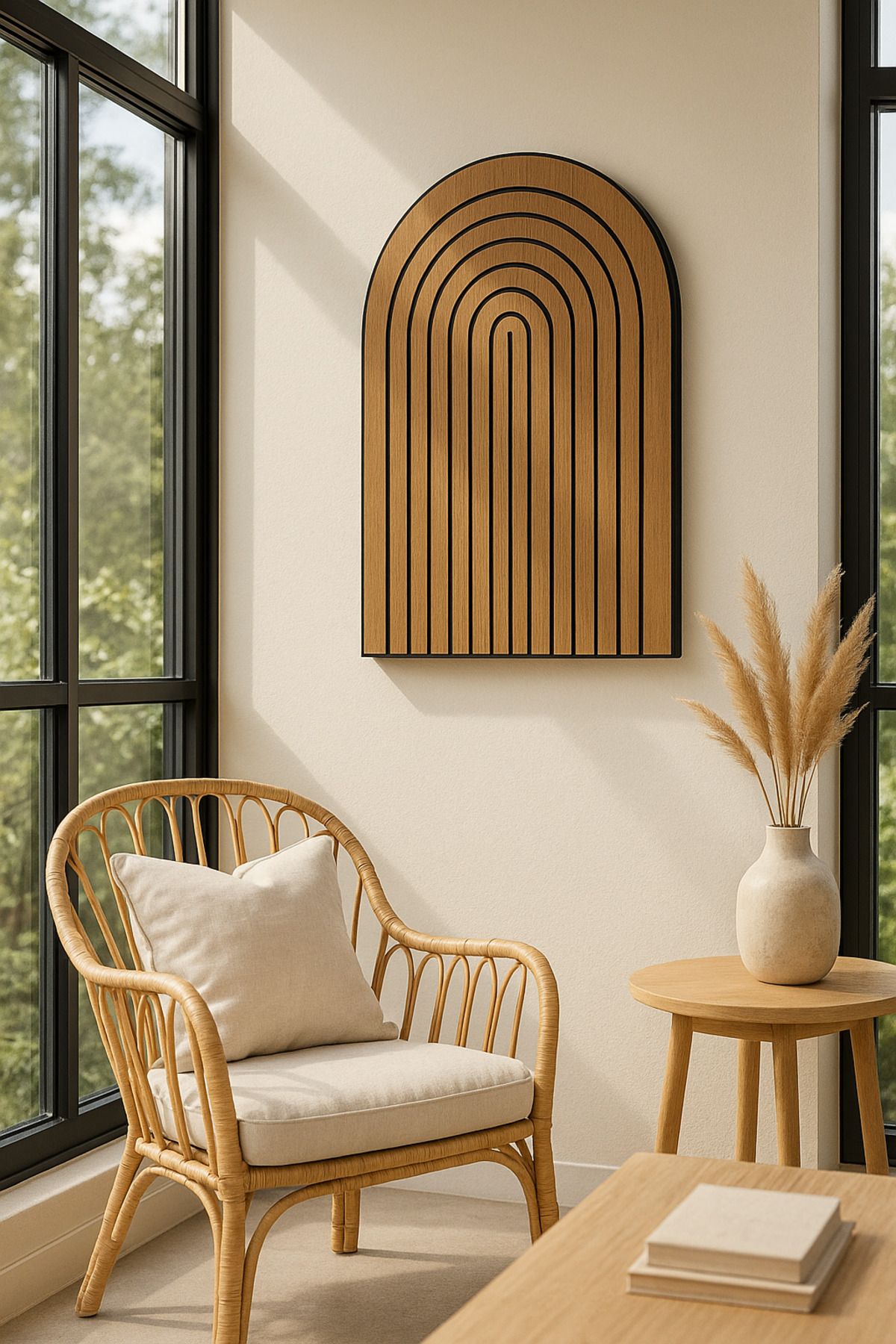 mokaparkavm Armoni Elit Modern Stil CNC İşlemeli Ahşap