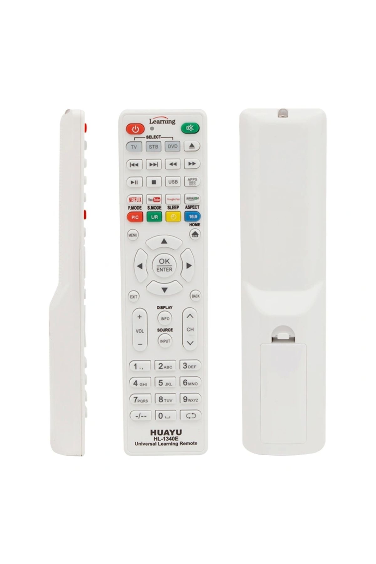 ALFA AKSESUAR 03 Huayu Kl Hl-1340e Netflıx-youtube-amazon Tuşlu Tv/lcd/uydu/dvd Öğrenebilen Blisterli Akıllı Kumanda