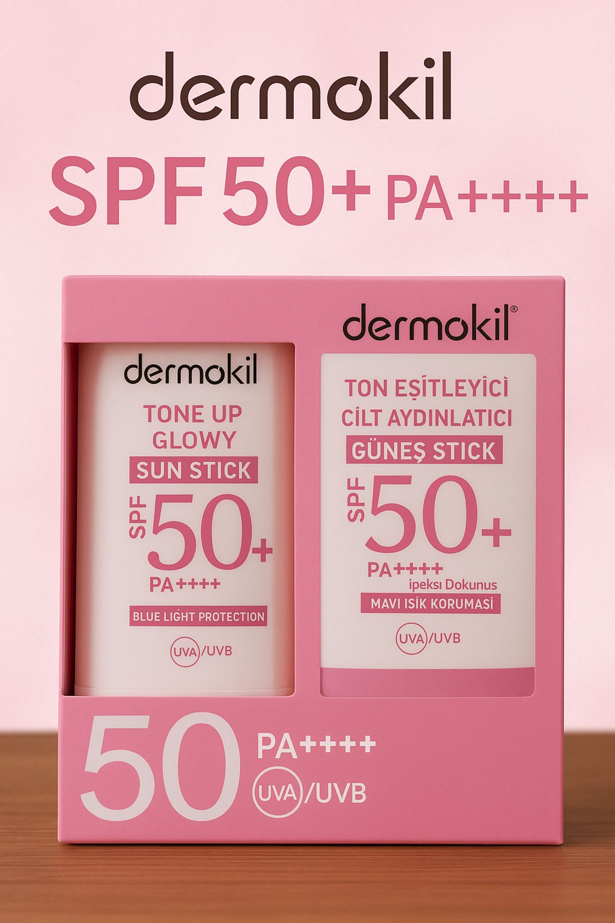 Dermokil Cilt Tonunu Eşitleyen Işıltılı Güneş Koruyucu – SPF 50+ (Mavi Işık Korumalı)