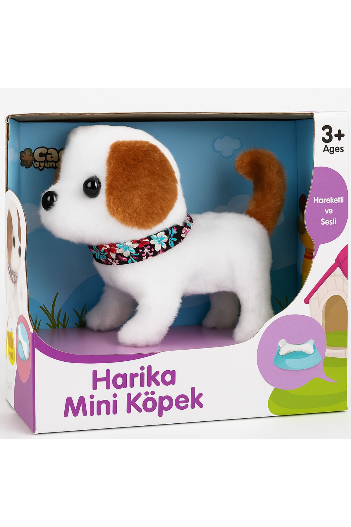 CAN OYUNCAK Harika Mini Köpek – Sesli ve Hareketli Oyuncak Peluş Köpek (3+ Yaş)