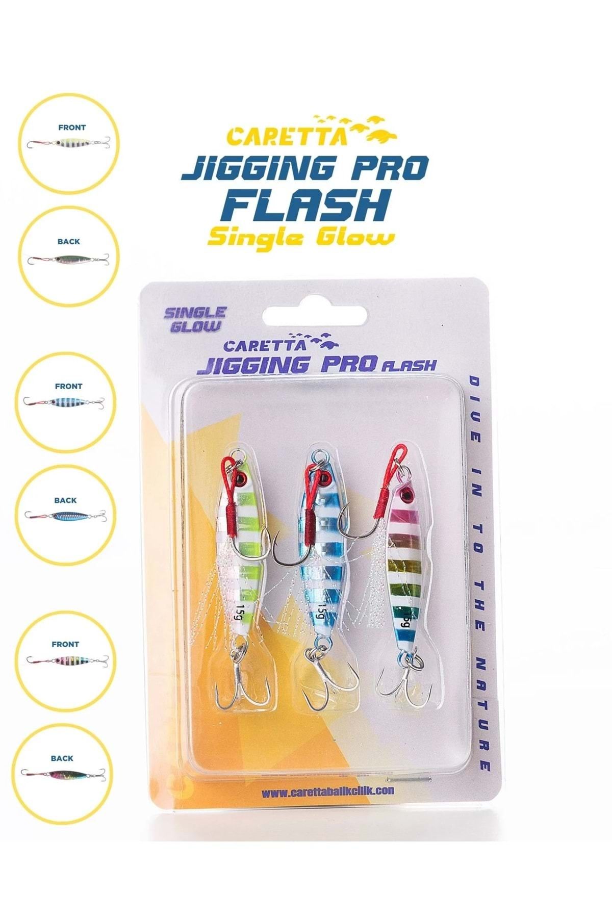 Caretta Jigging Pro Flash Jig Yem 7 Gr 3 Lü Mix