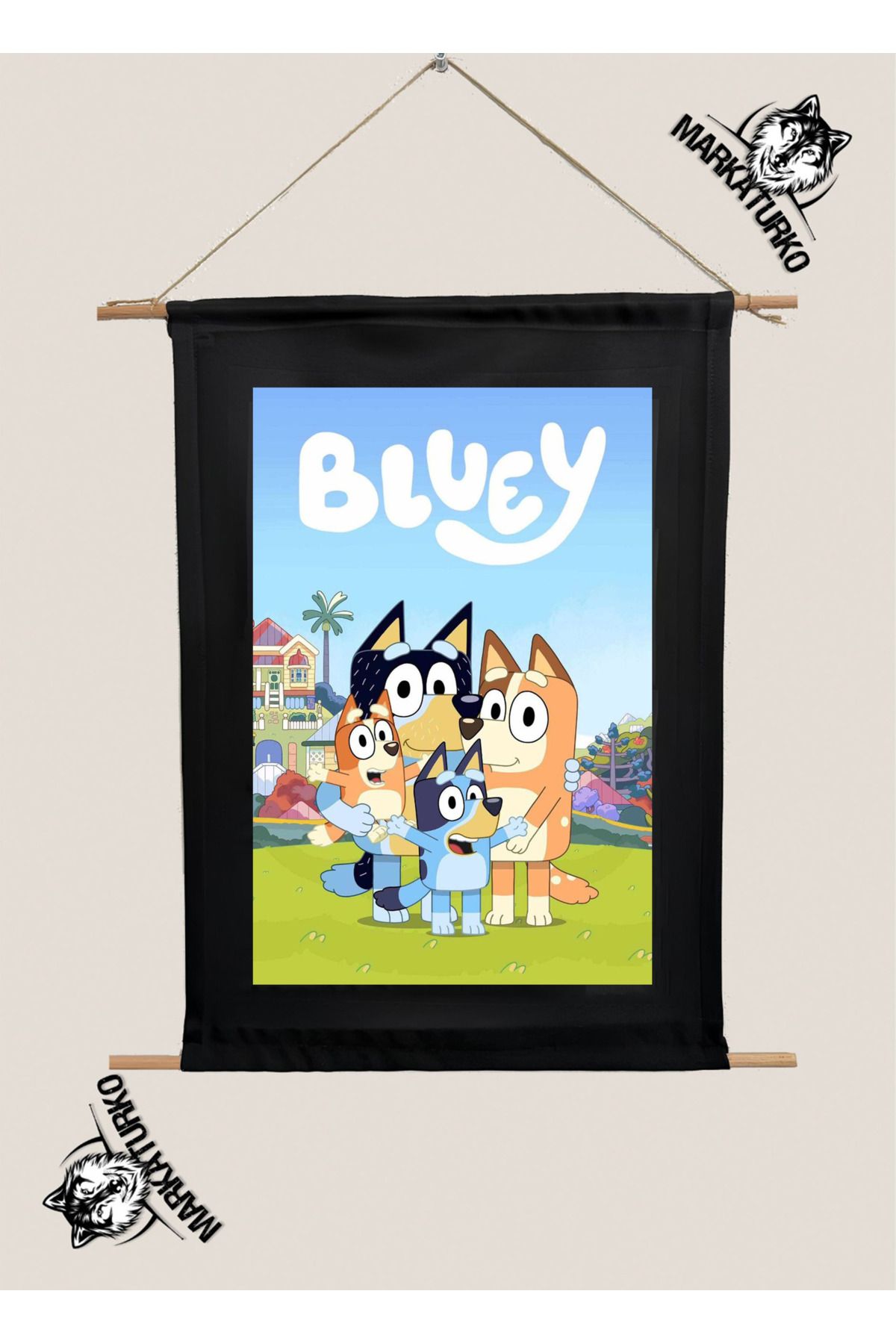 MarkaTurko BLUEY ÖZEL TASARIM SÜBLİMASYON BASKI TABLO 10230