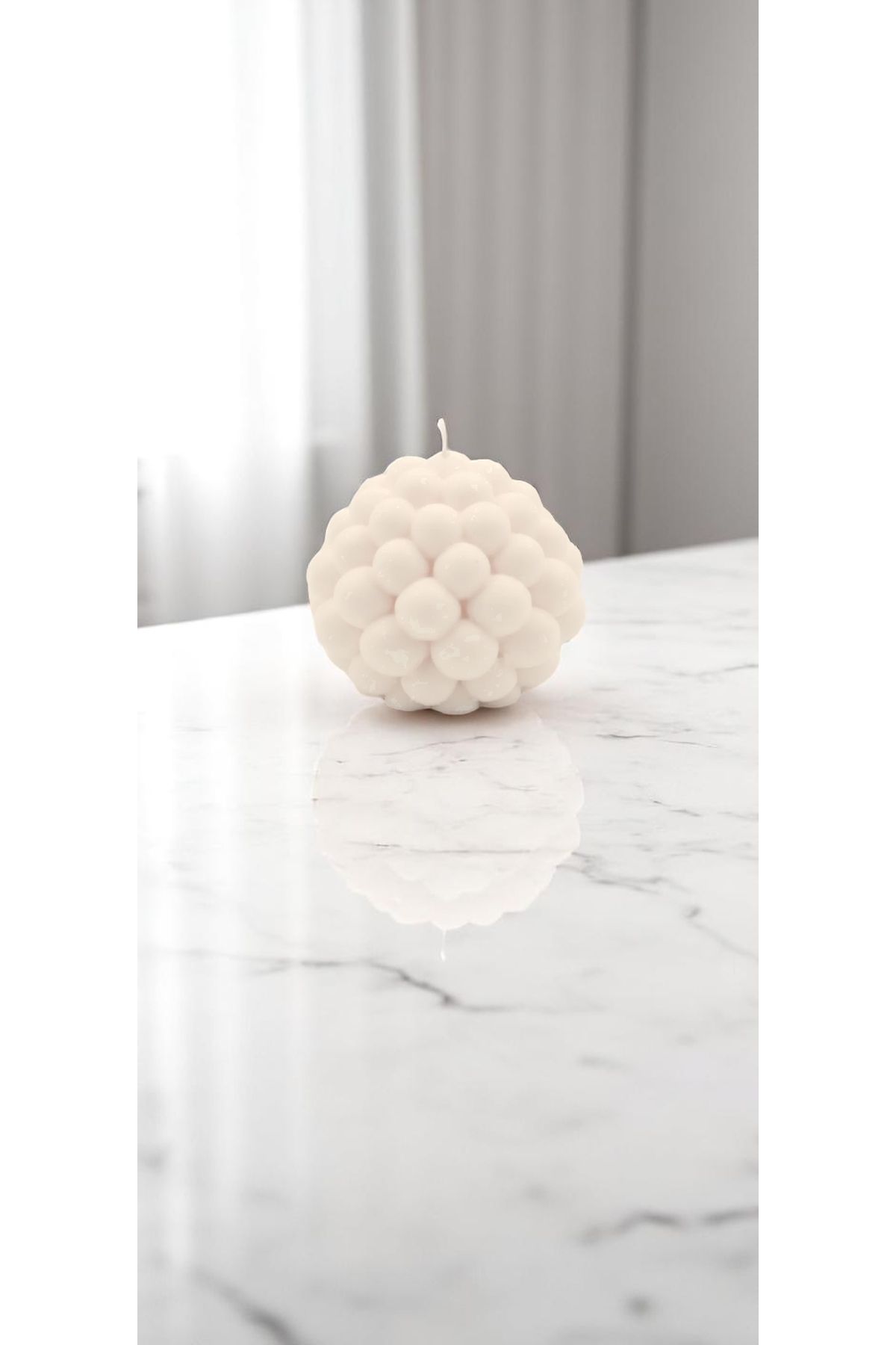 Light of Istanbul Okyanus Kokulu Top Bubble Mum %100 Doğal Soya Wax