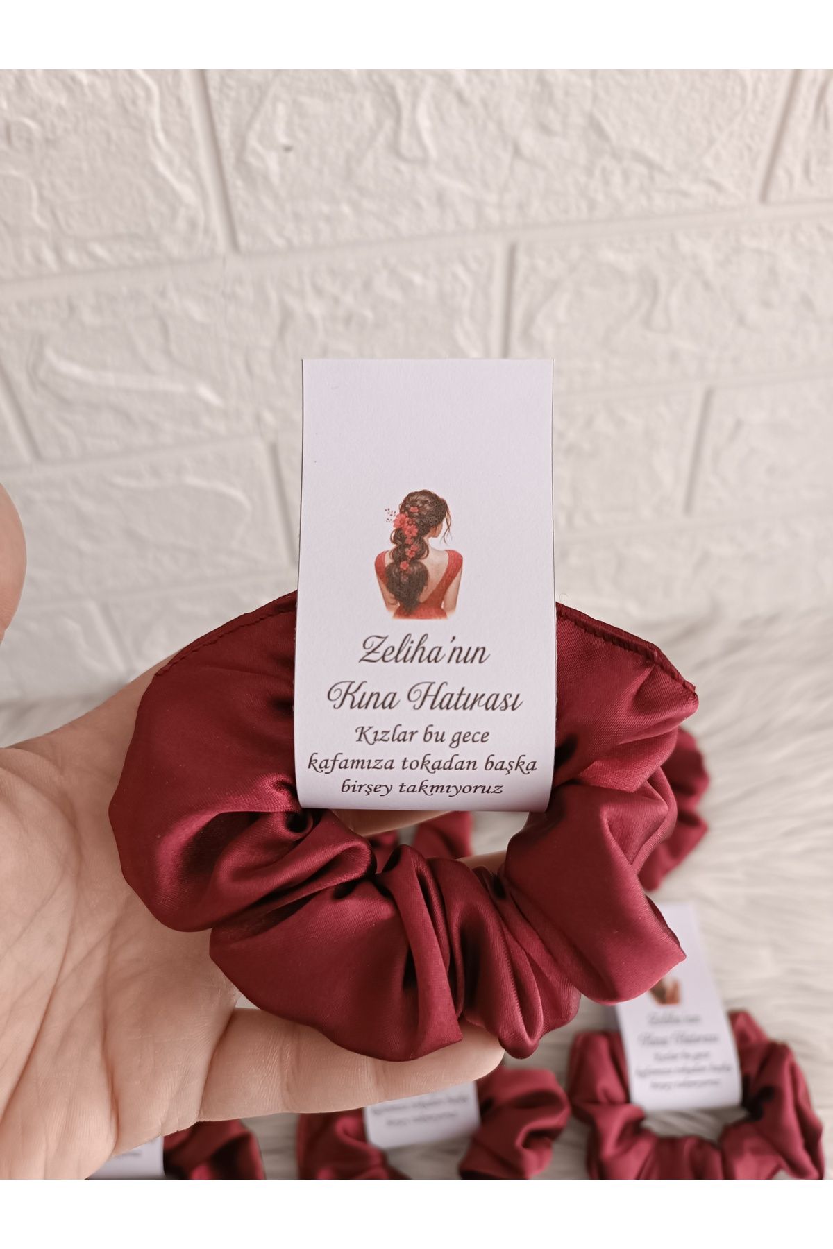 doğrukan 10 adet kına,düğün,after party,bride saten toka hediyelik isme özel