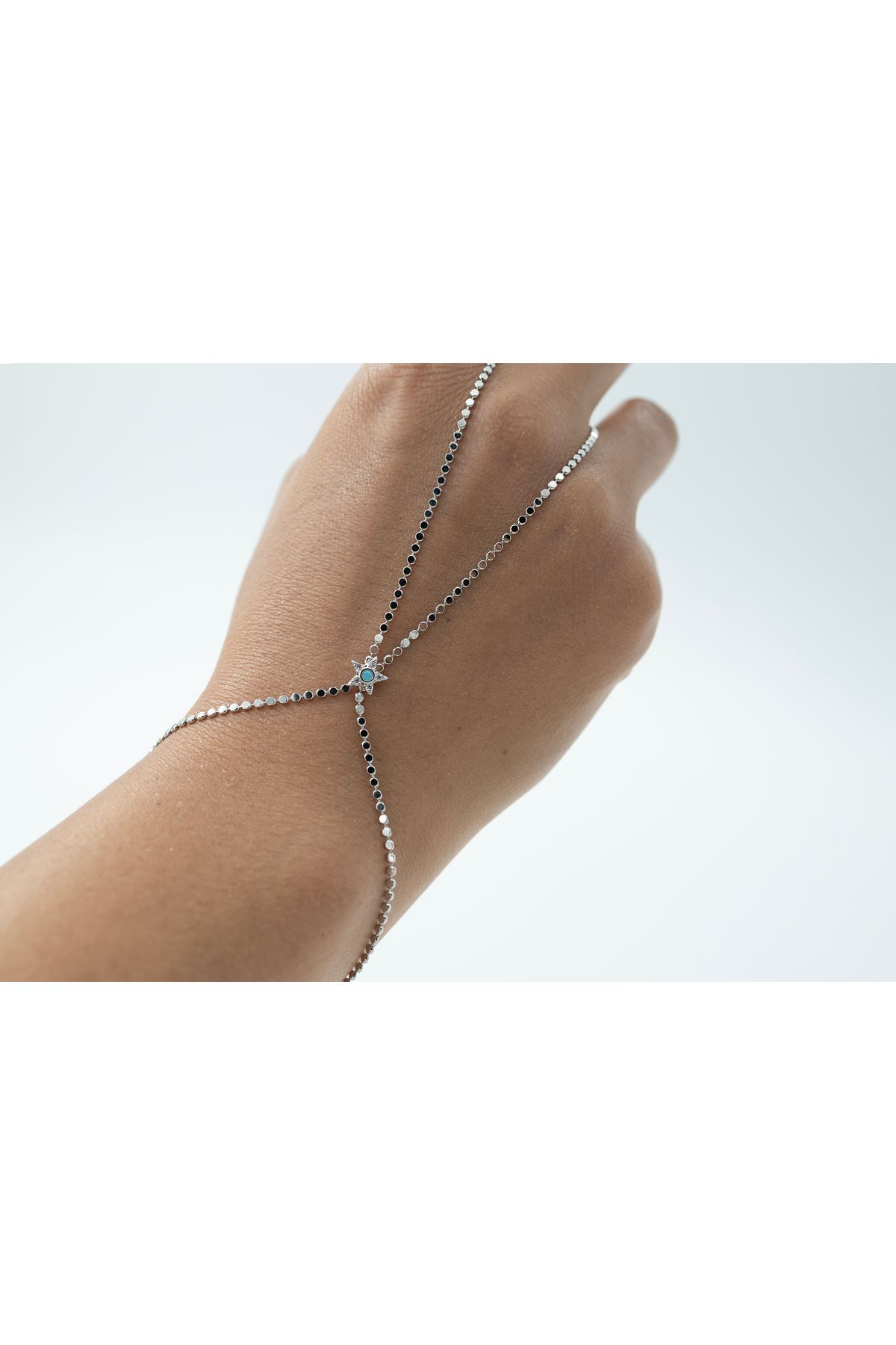 1881 STORE Çelik Mavi Yıldızlı Silver Şahmeran