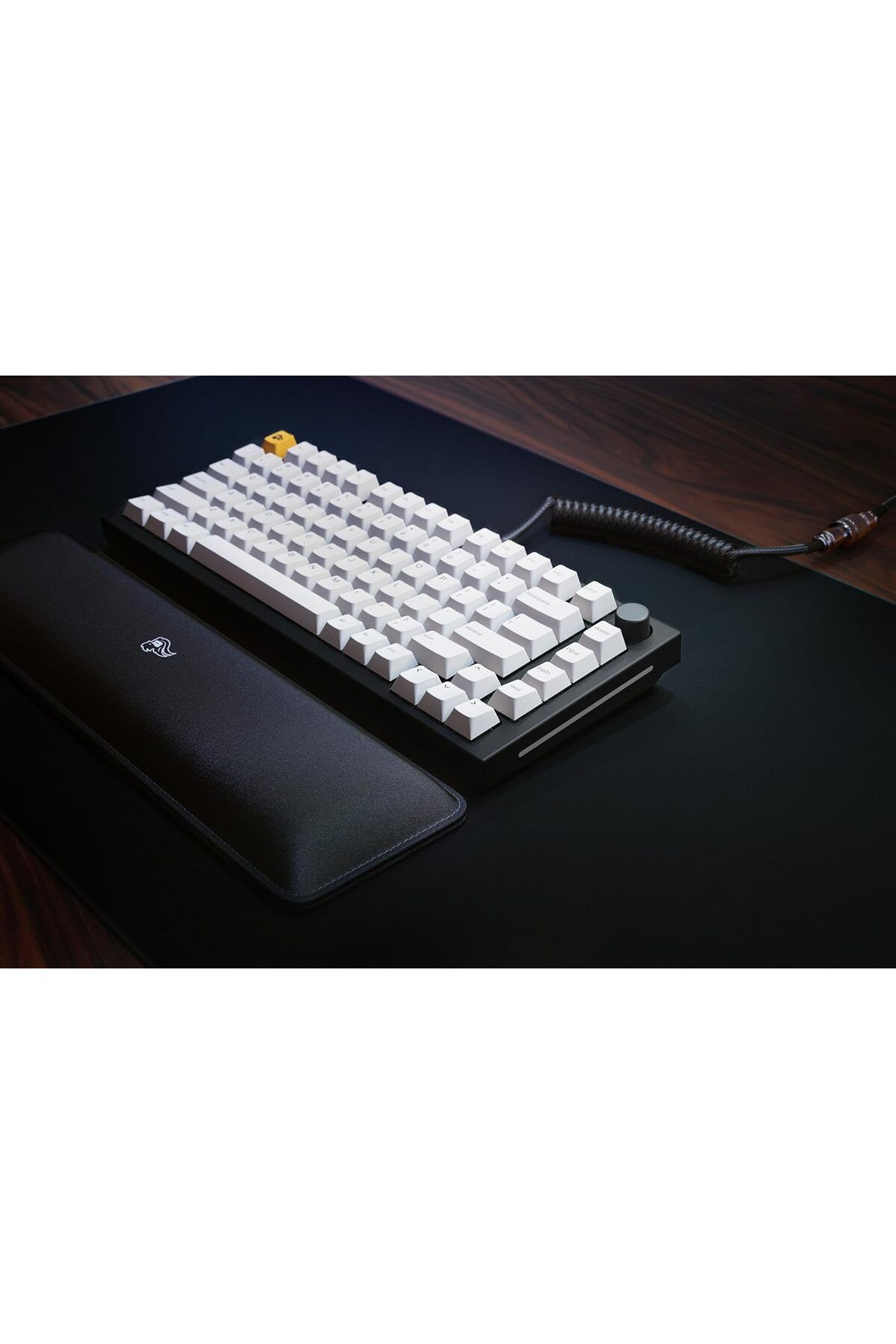 Glorious-GMMK Pro Prebuilt - Modular Mechanical Keyboard with White GPBT Keycaps 9