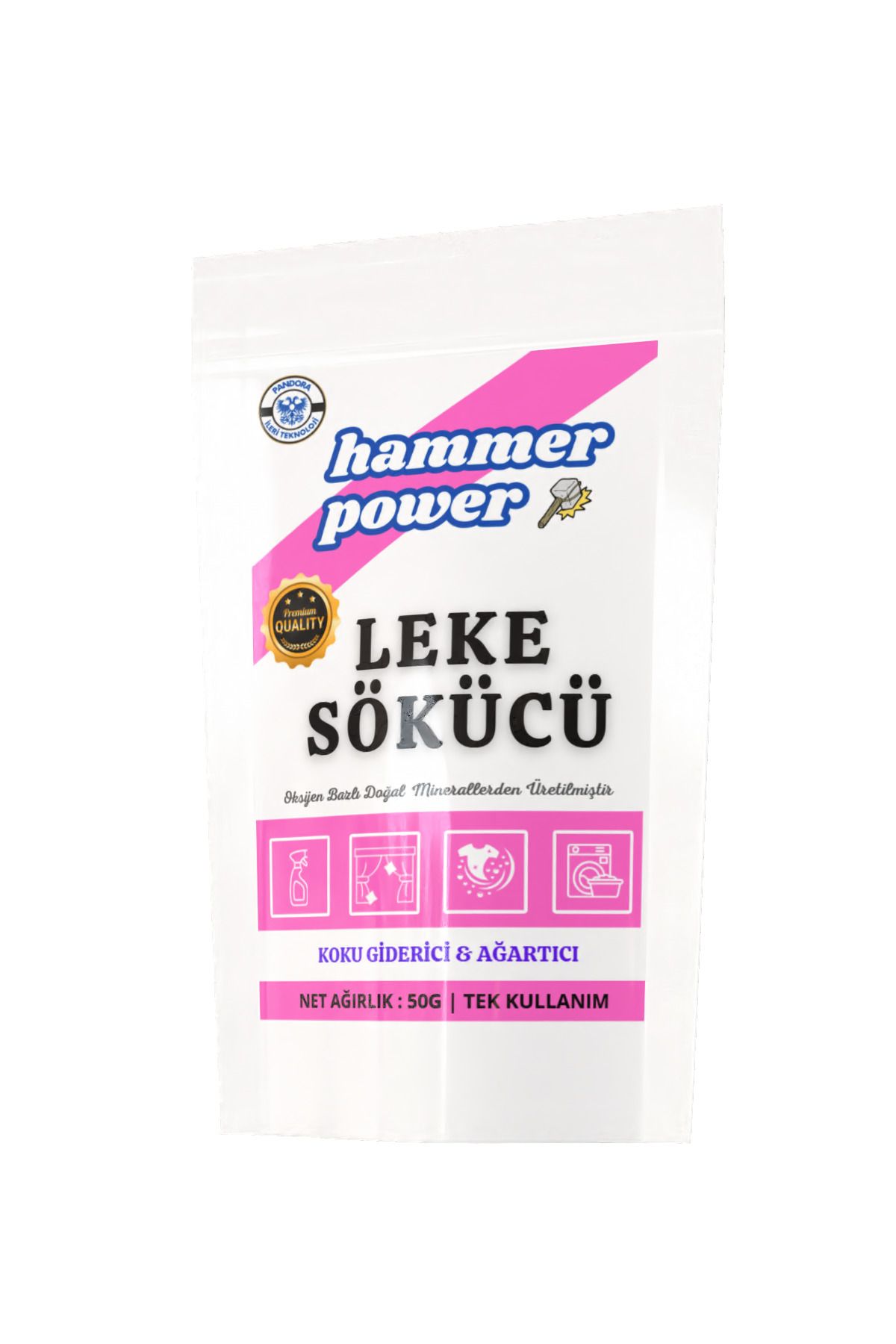hammer power Leke Kir Sökücü | Çamaşır Ağartıcı | 500g Tek Kullanım