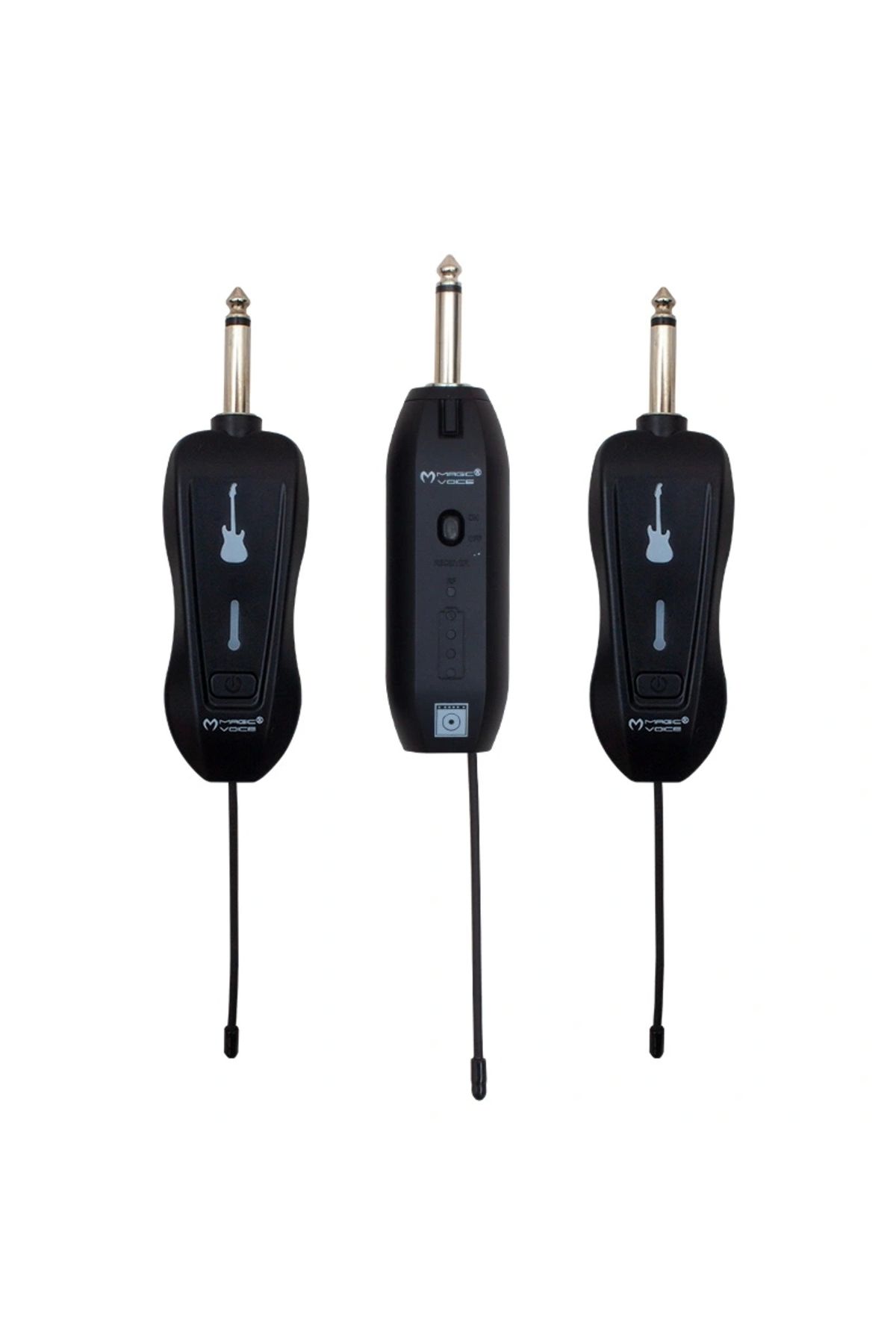 ALFA AKSESUAR 03 Magıcvoıce Mv-19592 Uhf Gitar Tip Kablosuz Mikrofon Üçlü Set