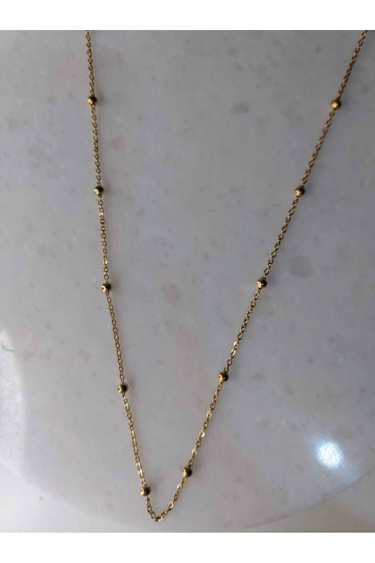 Butik çelik zincir gold kadın