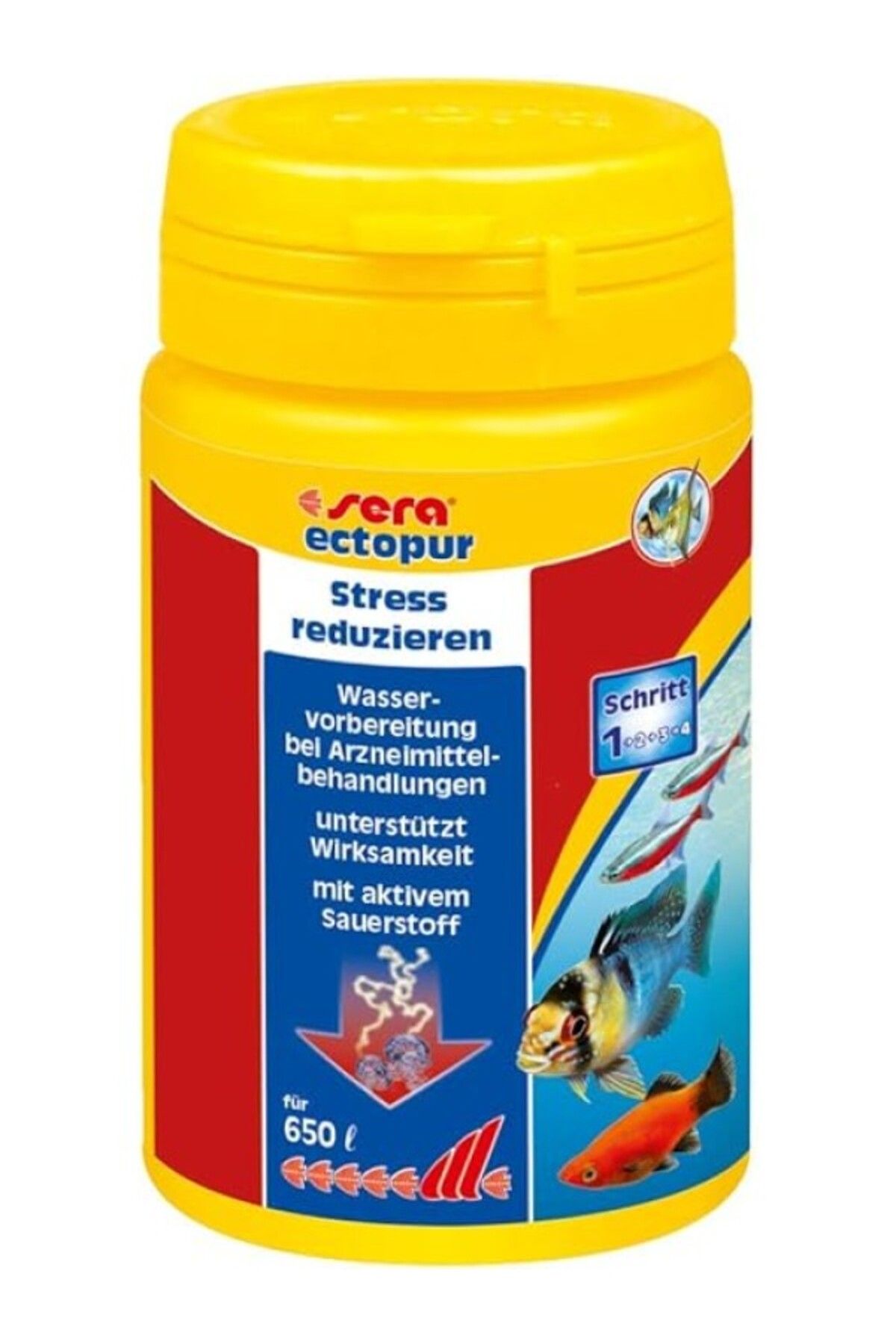 ShopZum Sera Ectopur 100 Ml (130 G) – Hastalıklarda Ve Stresde Hafifletme, Temizleyici Oksijenli, Balıkları