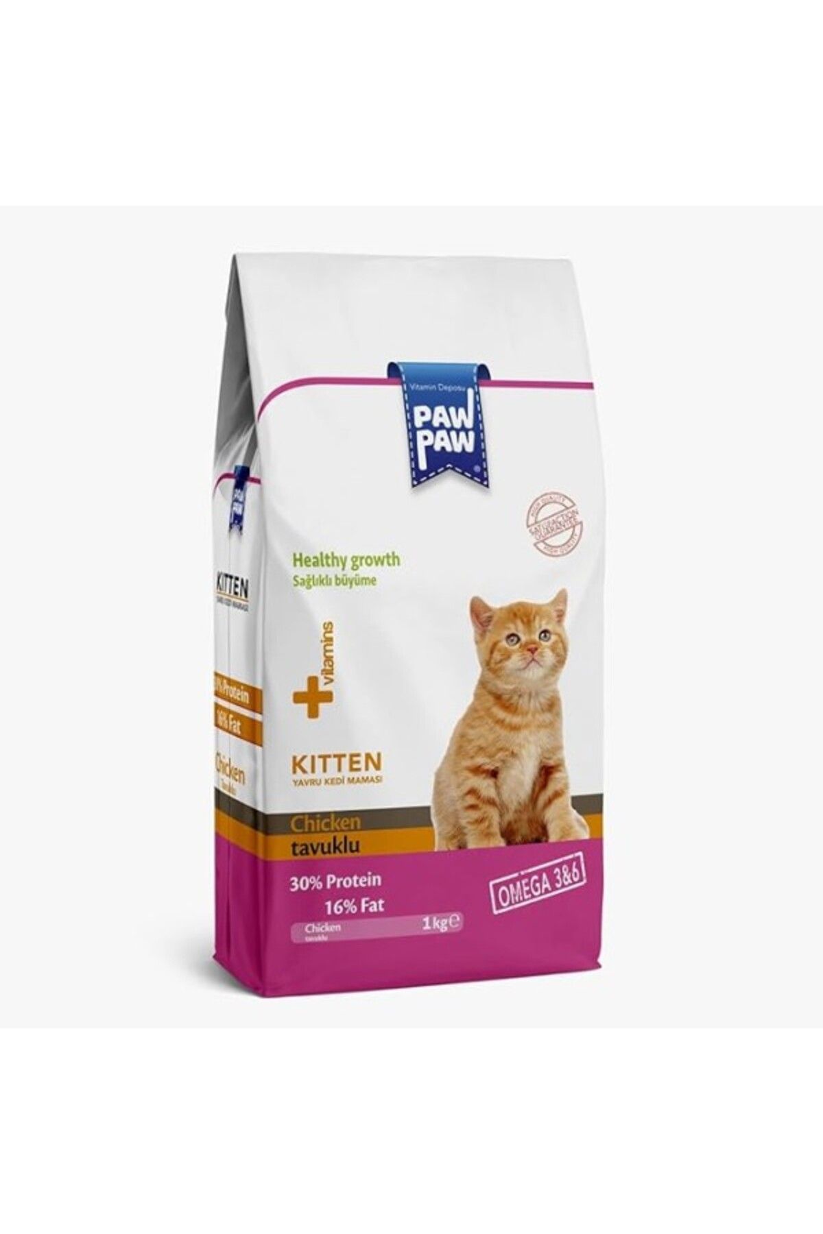 ShopZum Paw Paw Kitten Yavru Kedi Maması Tavuklu 1 Kg