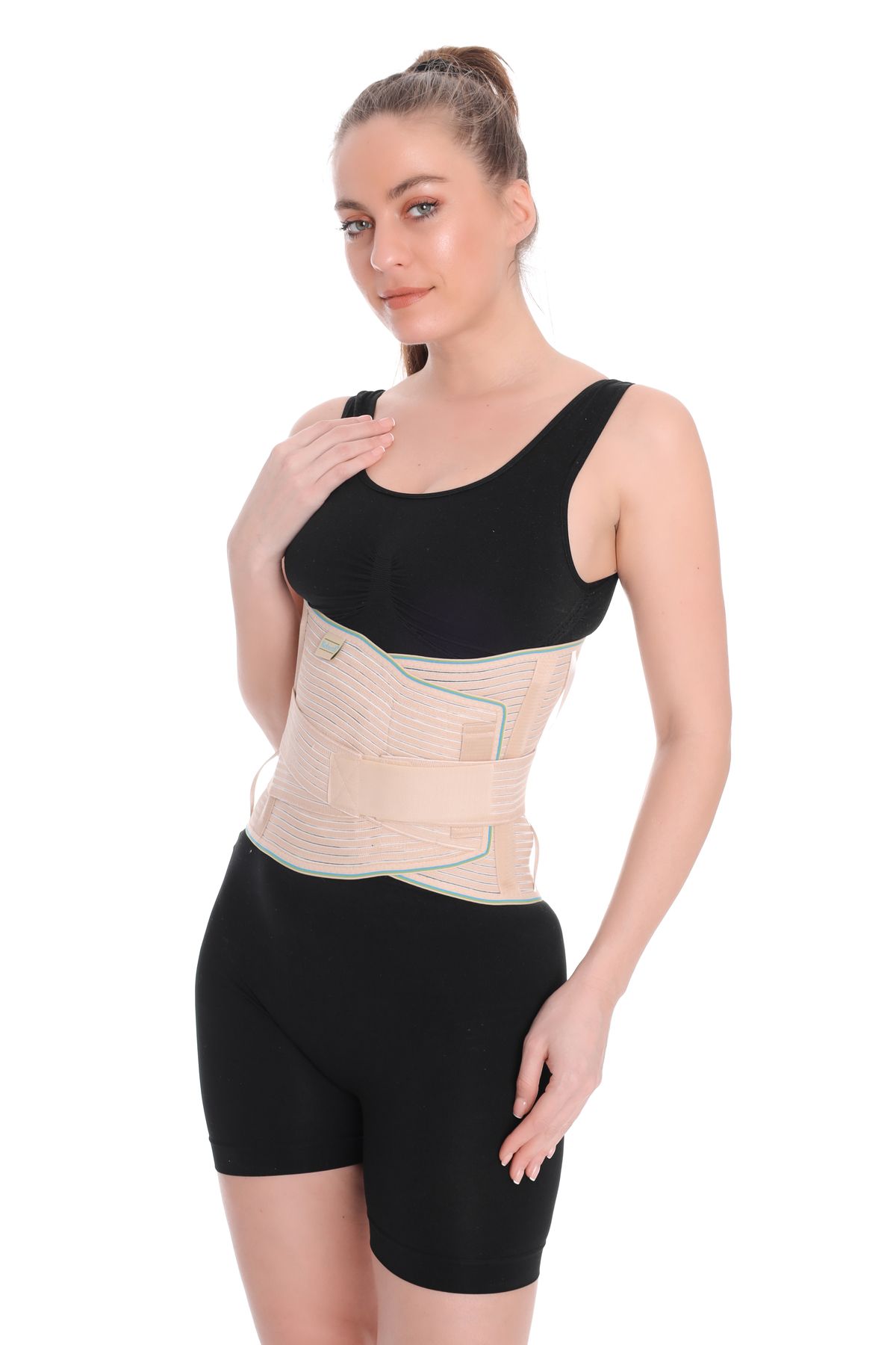 Rebirth Medikal Lumbosakral Korse Çelik Balenli | Bel ve Sırt Destekli | Nefes Alabilen Pamuklu | Unisex Standart