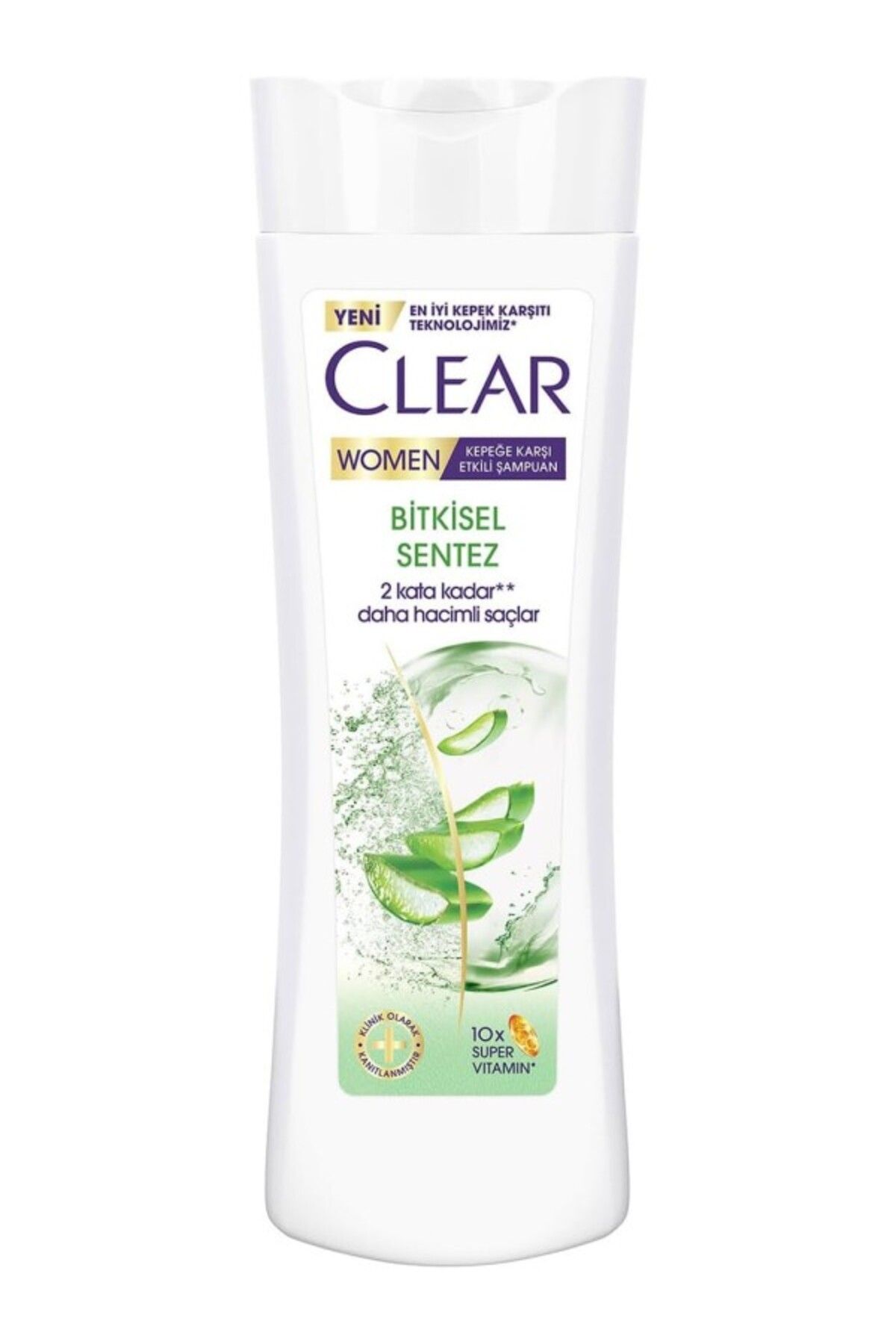 ShopZum Clear Women Kepeğe Karşı Etkili Şampuan Bitkisel Sentez Aloe Vera &Amp; Çay Ağacı Yağı 350 Ml