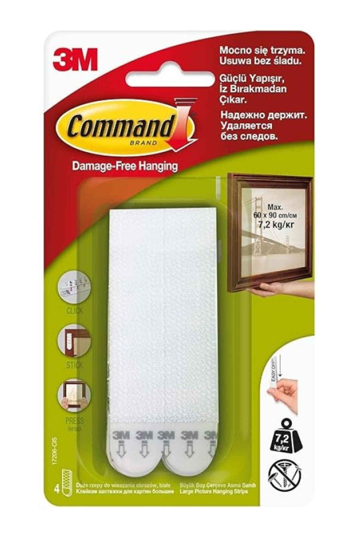 ShopZum Command 17206 Cırt Cırt Bant, Büyük Boy
