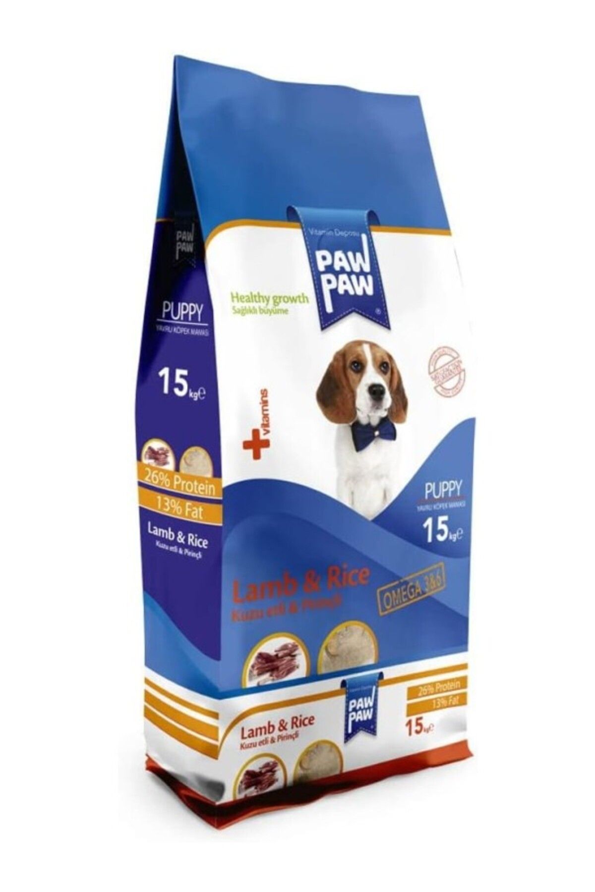 ShopZum Pawpaw Yavru Köpek - Kuzulu&Amp;Pirinçli Kuru 15 Kg