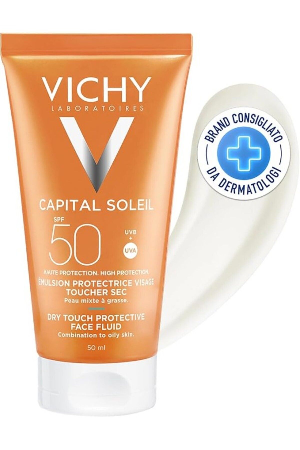 ShopZum Capital Soleil Dry Touch Yüksek Korumalı Yüz Emülsiyonu Spf 50, 50.0 Ml